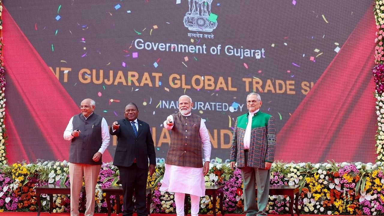 <div class="paragraphs"><p>Prime Minister Narendra Modi&nbsp;inaugurated Vibrant Gujarat&nbsp;Global Trade Show.</p></div>