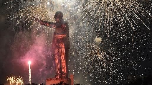 <div class="paragraphs"><p>Jagan unveils 206fr tall Dr BR Ambedkar’s statue of &nbsp;justice</p></div>