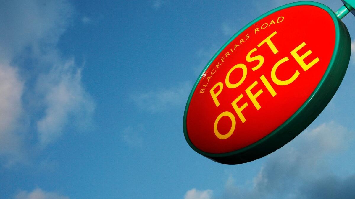 <div class="paragraphs"><p>A sign for a Post Office branch is seen, in London.</p></div>