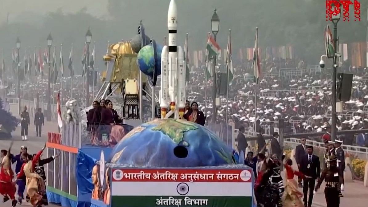 <div class="paragraphs"><p>Screengrab of the video ISRO tableau at the 75th Republic Day parade in New Delhi on January 26, 2024.</p></div>