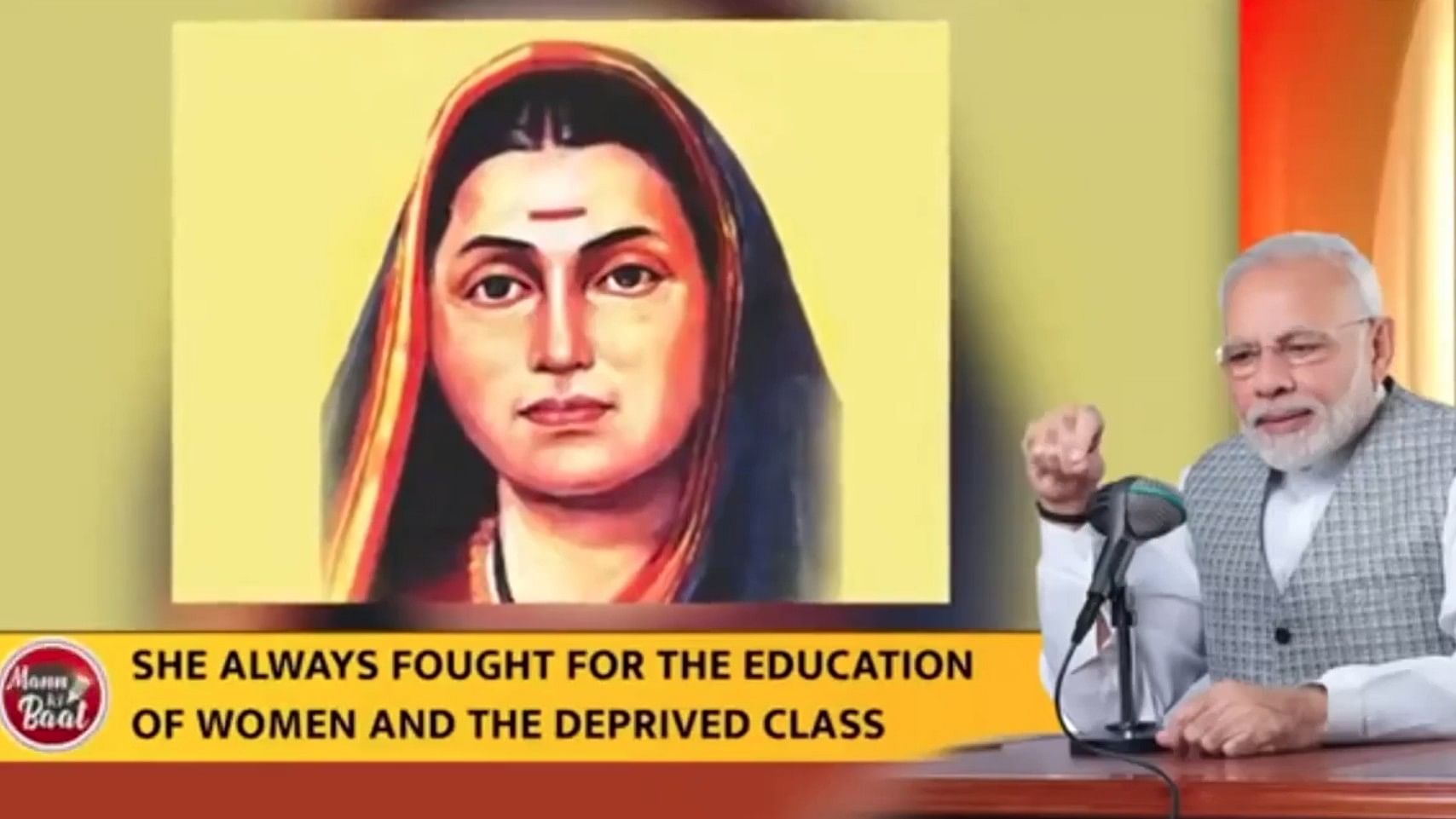 <div class="paragraphs"><p>Screengrab of video where Modi pays tribute.</p></div>