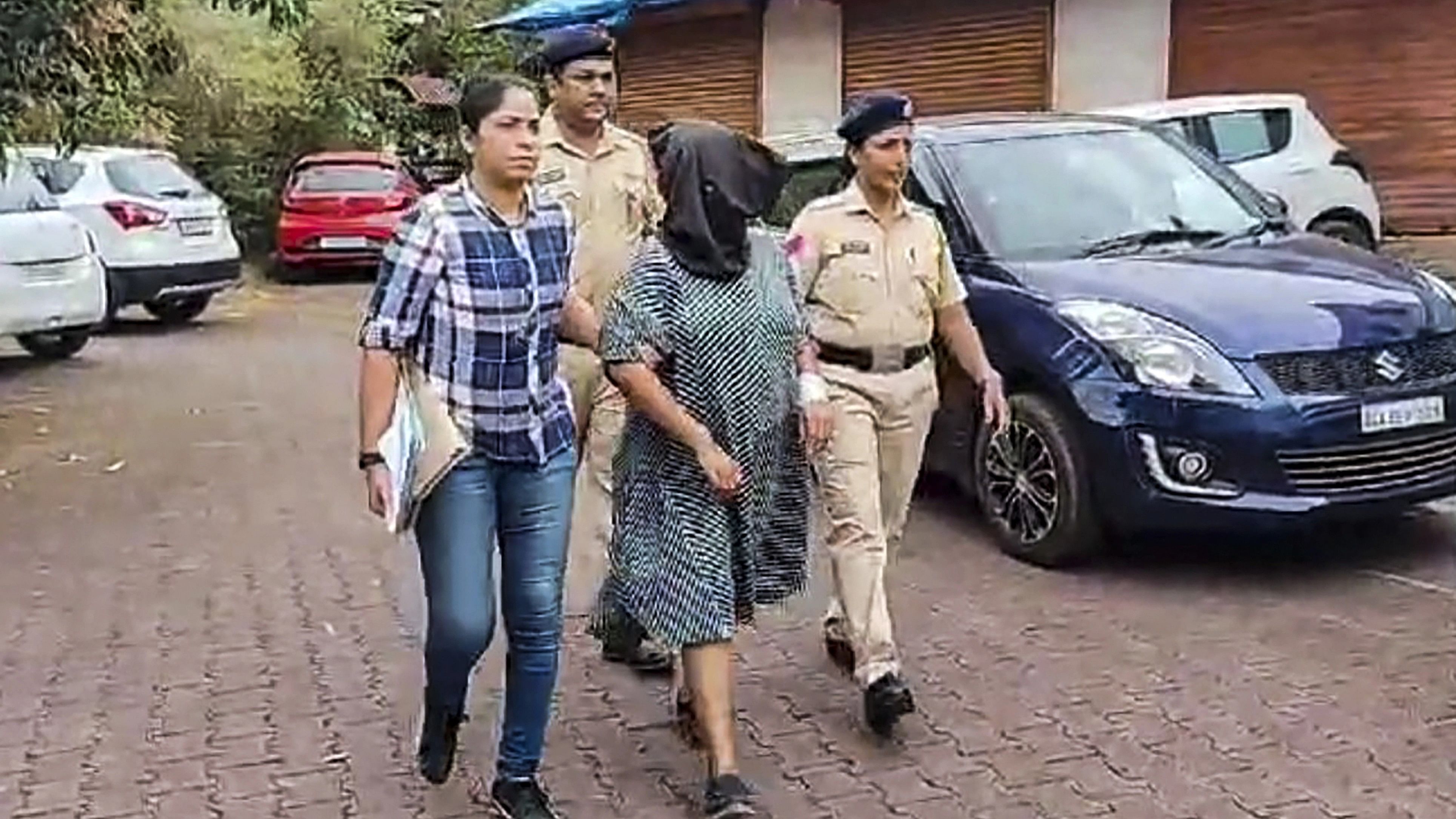 <div class="paragraphs"><p> Suchana Seth, CEO of Bengaluru-based The Mindful AI Lab, who is accused of killing her son, being brought to Mapusa Court in North Goa.</p></div>