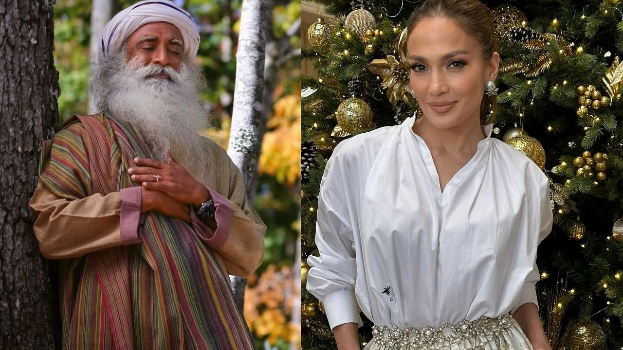 <div class="paragraphs"><p>A collage of&nbsp;Sadhguru Jaggi Vasudev and&nbsp;Jennifer Lopez.</p></div>