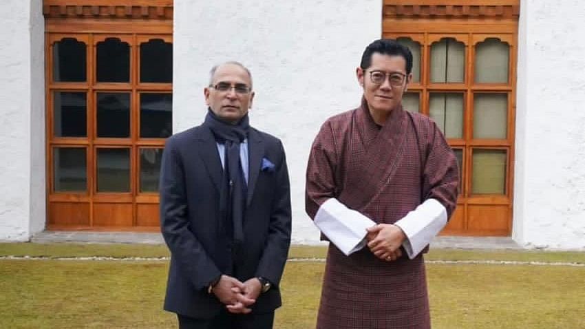 <div class="paragraphs"><p>Kwatra arrived here on Monday on a three-day trip, in the first high-level visit from India after the formation of a new government under People's Democratic Party (PDP) leader Tshering Tobgay.</p></div>