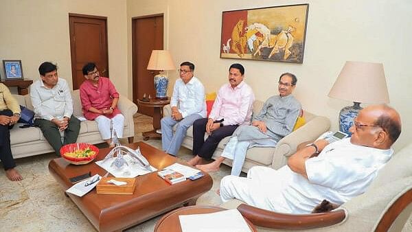 <div class="paragraphs"><p>Maha Vikas Aghadi leaders Sharad Pawar, Uddhav Thackeray, Nana Patole, Balasaheb Thorat, Sanjay Raut and Ashok Chavan.</p></div>