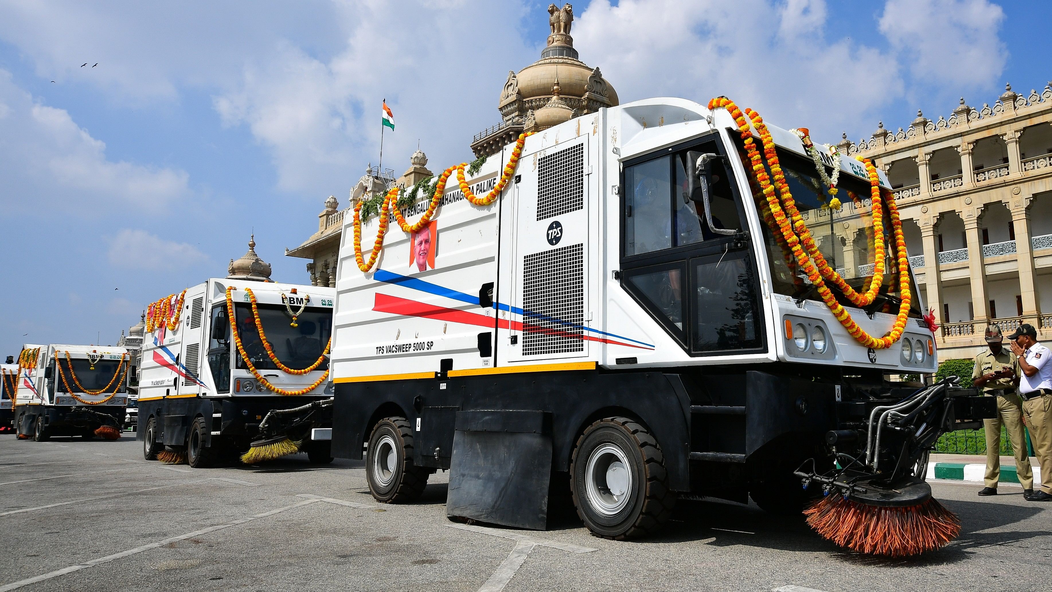 A file photo of a sweeping machine. 