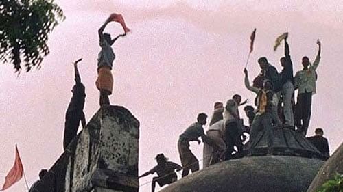 <div class="paragraphs"><p>The 1992 Babri Mosque demolition.</p></div>