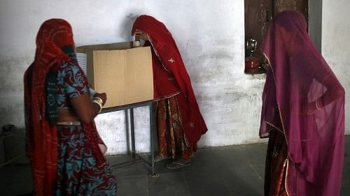 <div class="paragraphs"><p>Polling booth in Rajasthan. Representative image.</p></div>