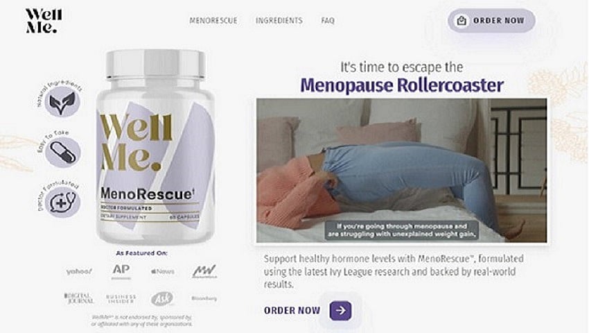 Wellme Menorescue Pills - Meno Rescue Formula Dietary Supplement, 60 Count