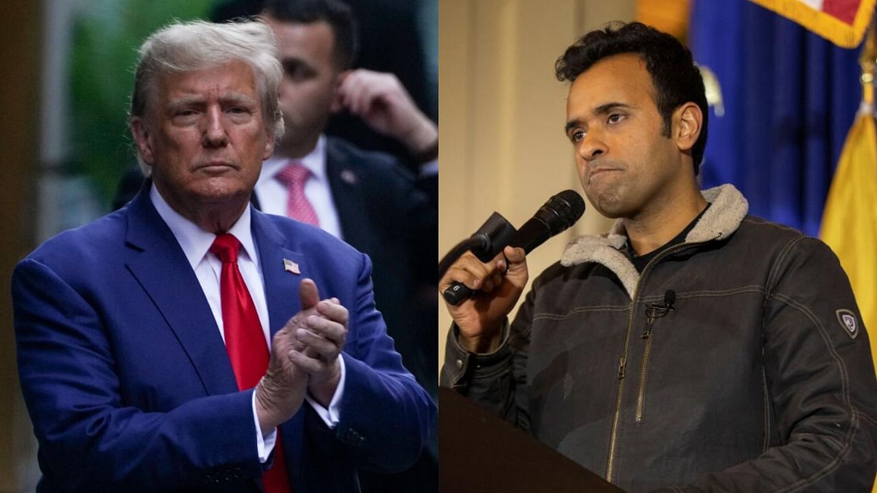 <div class="paragraphs"><p>Donald Trump (L) and&nbsp; Vivek Ramaswamy</p></div>