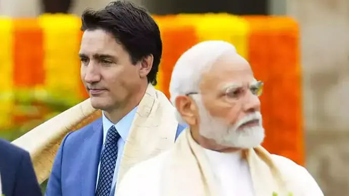 <div class="paragraphs"><p>Canadian Prime&nbsp;Minister&nbsp;Justin Trudeau along with Prime Minister Narendra Modi.</p></div>