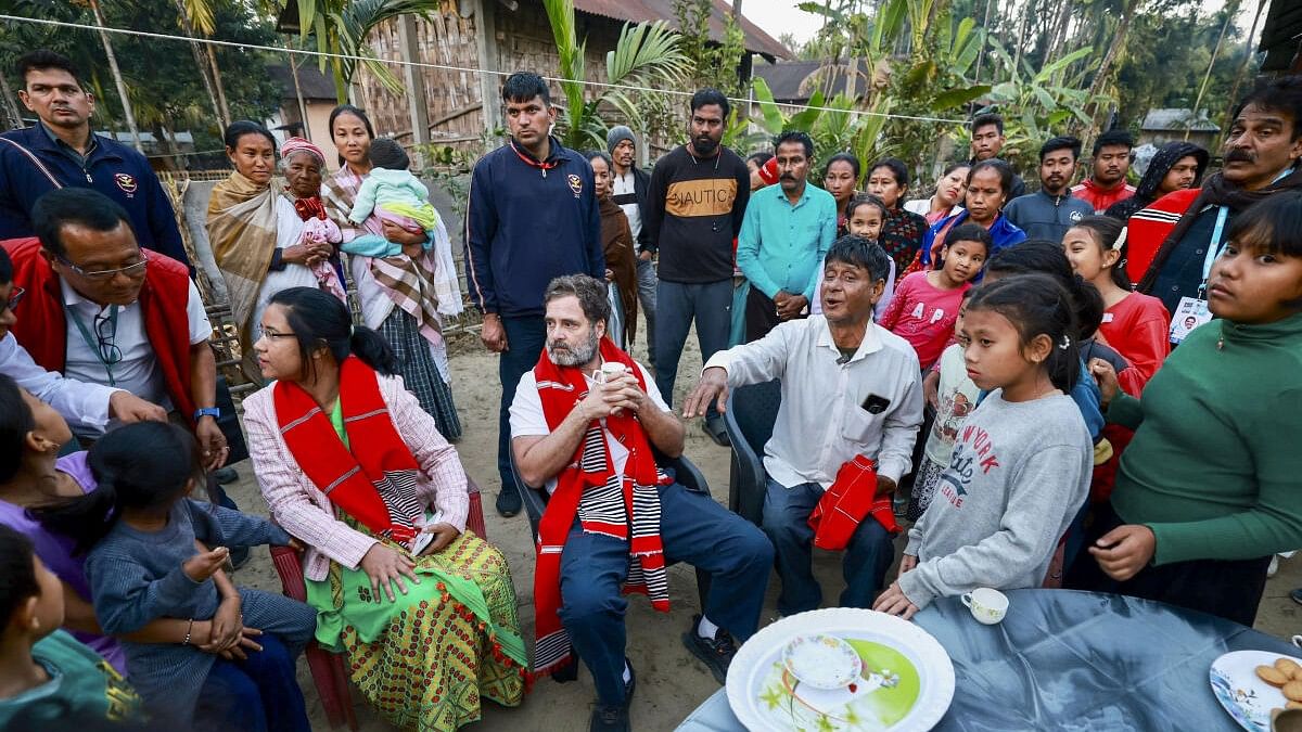 <div class="paragraphs"><p>Congress leader Rahul Gandhi during the 'Bharat Jodo Nyay Yatra' in Assam, Friday, Jan. 19, 2024.</p></div>