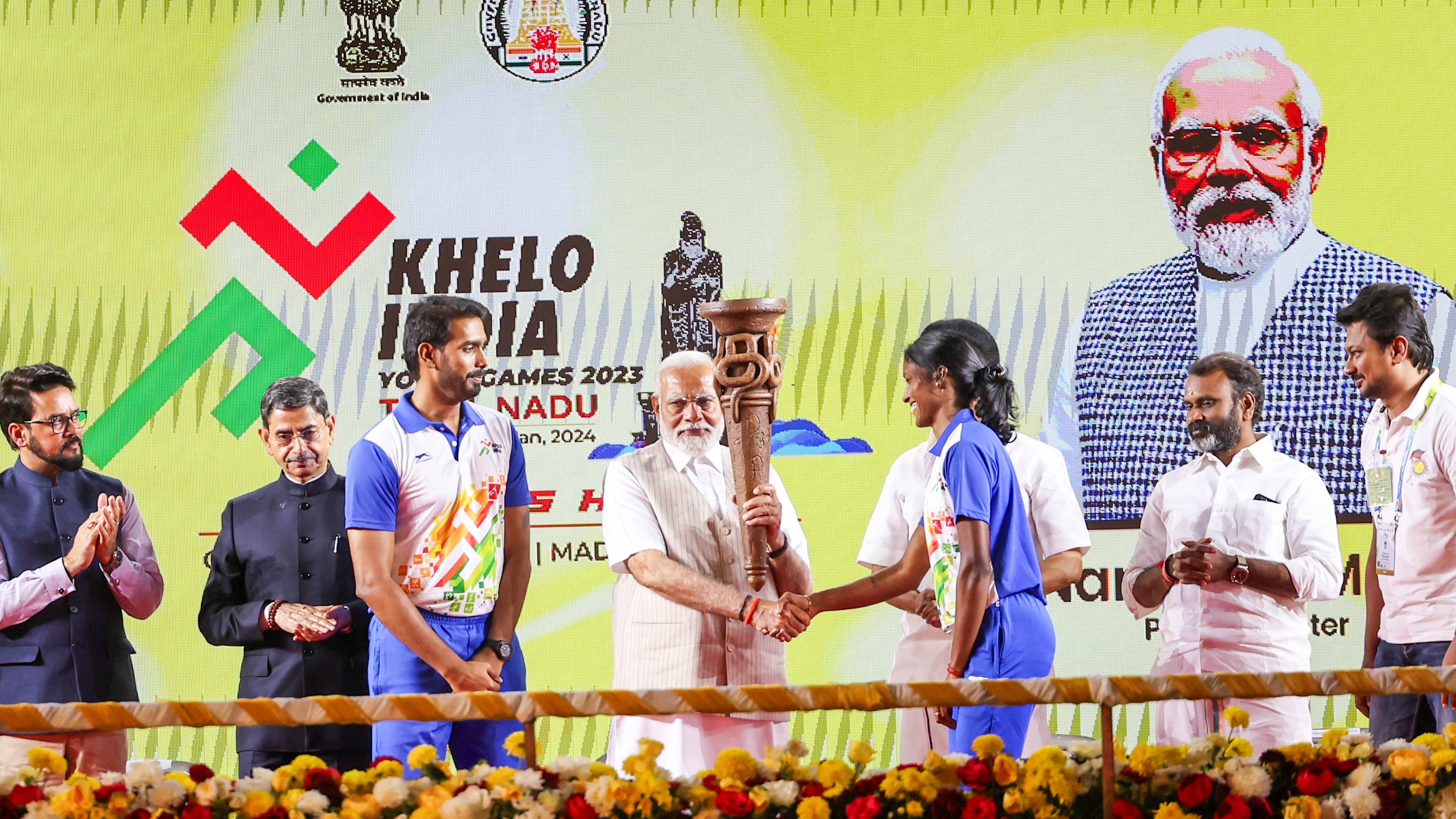 <div class="paragraphs"><p>Prime Minister Narendra Modi inaugurates the Khelo India Games.</p></div>