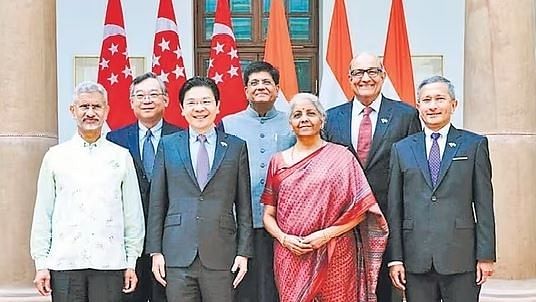 <div class="paragraphs"><p>India-Singapore Ministerial Roundtable inaugural session held in Delhi last year in September.</p></div>