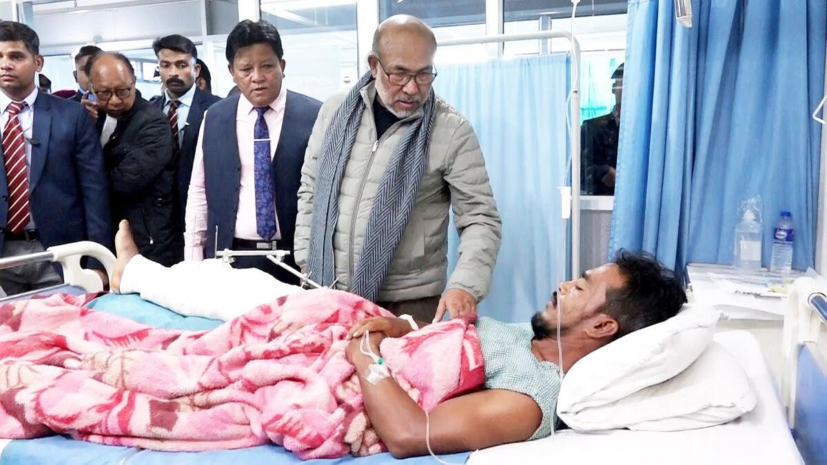 <div class="paragraphs"><p>Manipur Chief Minister N Biren Singh had earlier met security personnel who had been injured in a previous militant attack on&nbsp; Tuesday, Jan 2 in Moreh, at RIMS Hospital in Imphal.</p></div>