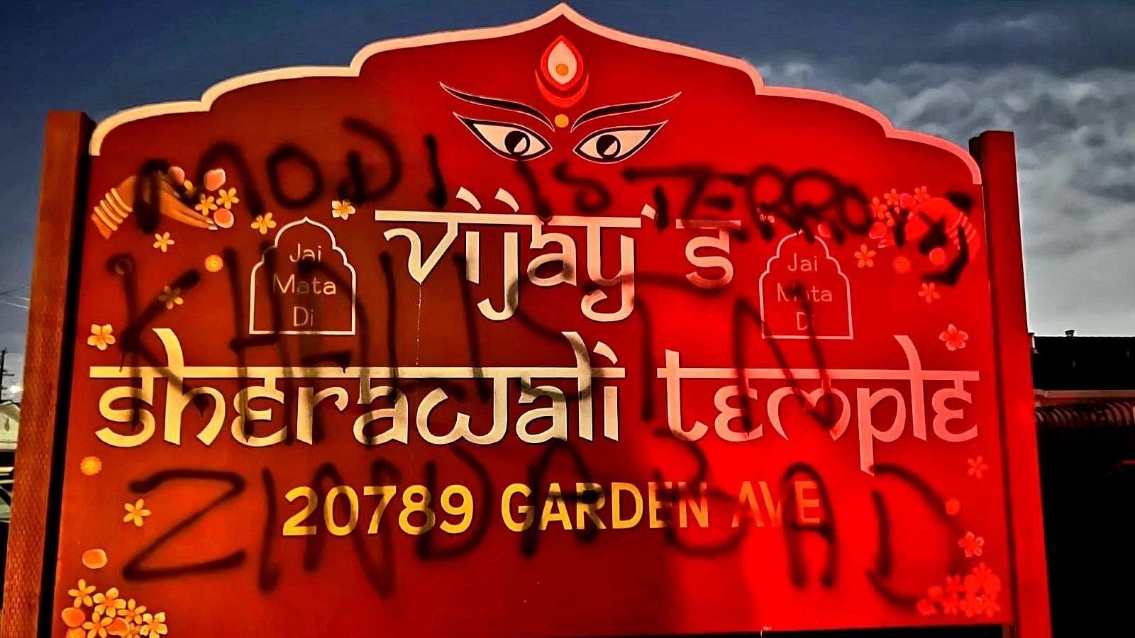 <div class="paragraphs"><p>A Hindu temple was vandalised in San Francisco, California with pro-Khalistan graffiti.</p></div>