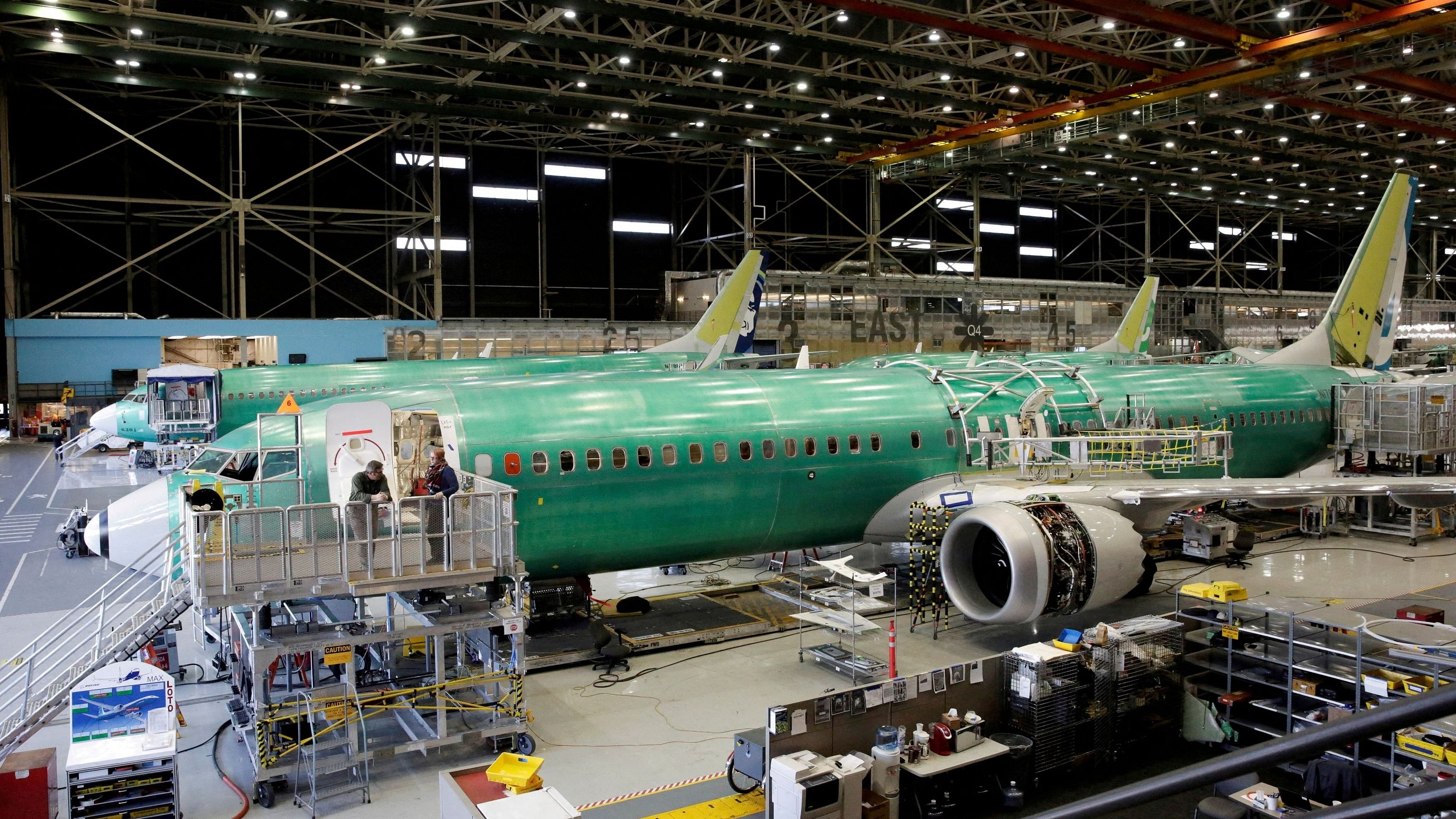 <div class="paragraphs"><p>Boeing's 737 MAX-9 pictured here in the under construction stage at their production facility in Renton, Washington in USA.</p></div>