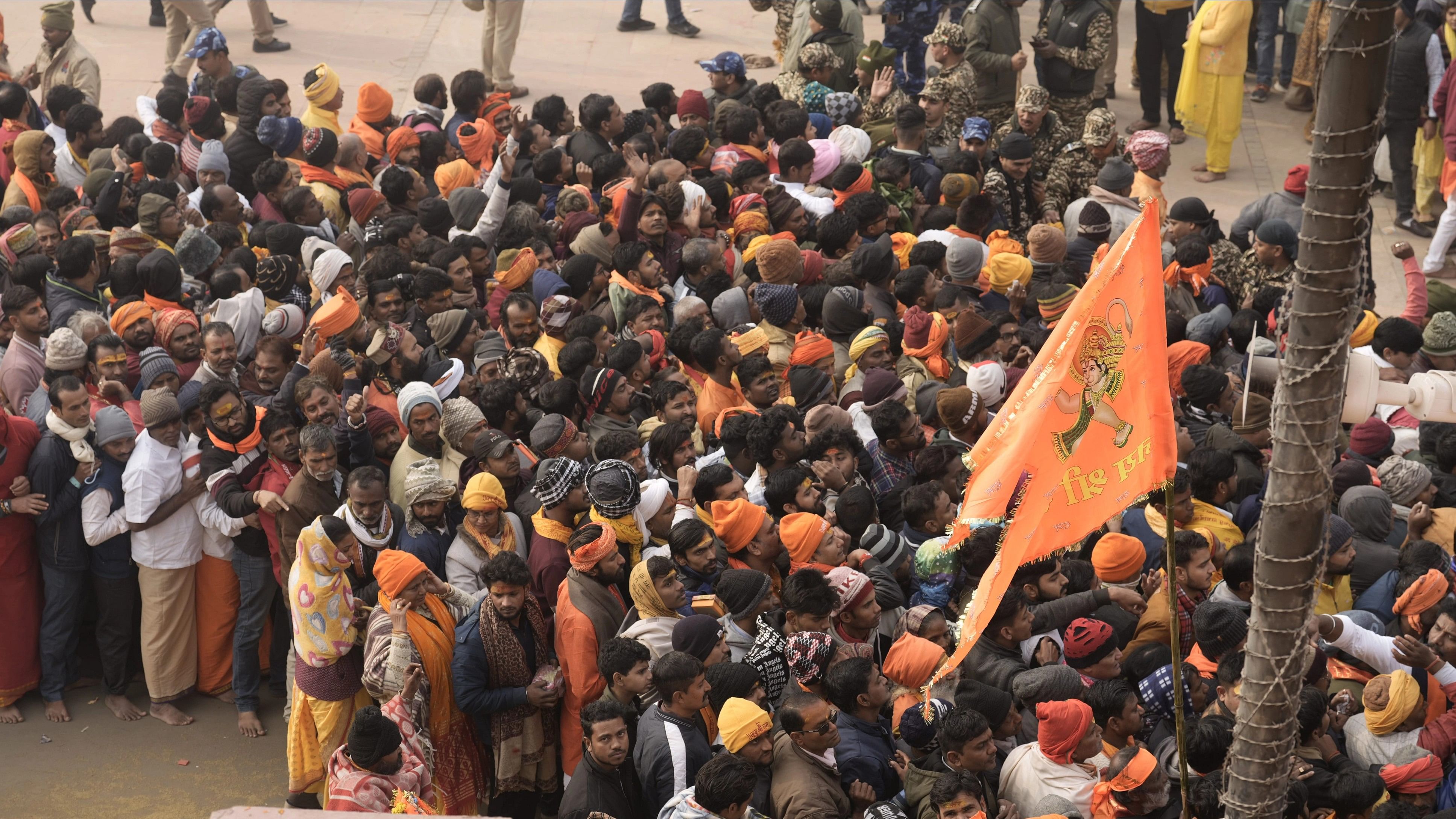 <div class="paragraphs"><p>The rush of devotees at the Ram Mandir in Ayodhya.</p></div>
