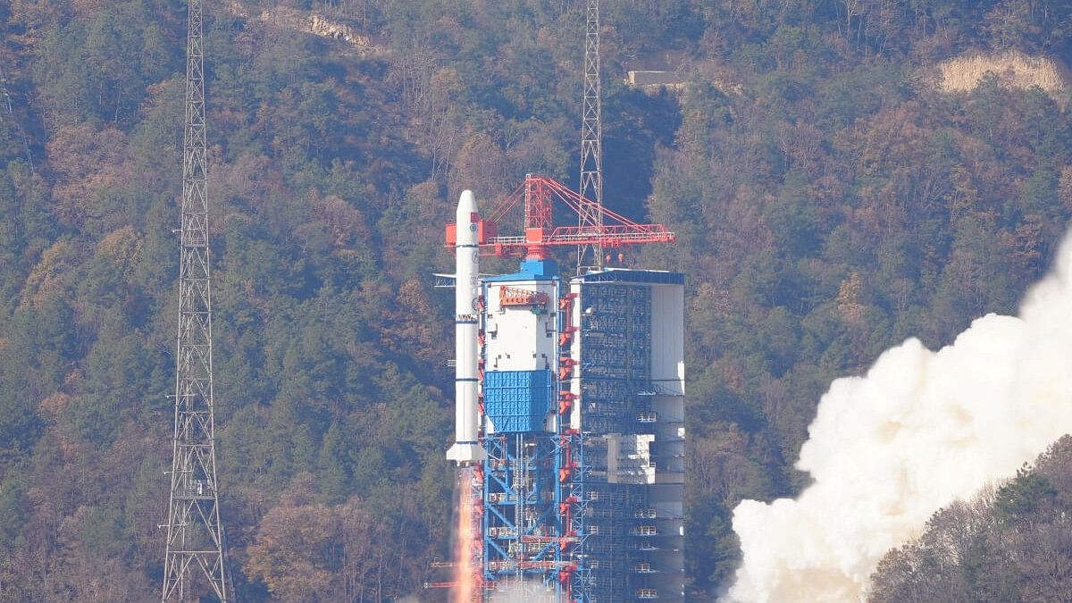 <div class="paragraphs"><p>A Long March-2C carrier rocket carrying a satellite called Einstein Probe takes off from the Xichang Satellite Launch Center in Sichuan province, China January 9, 2024.</p></div>