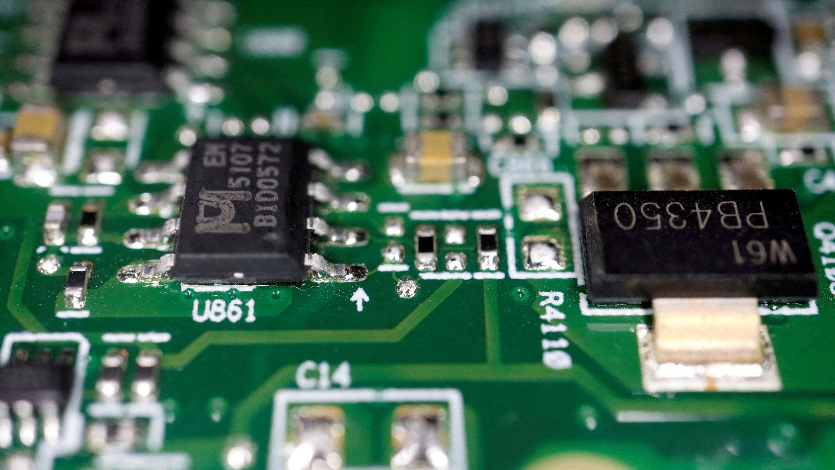 <div class="paragraphs"><p>Semiconductor chips are seen on a printed circuit board in this illustration picture </p></div>