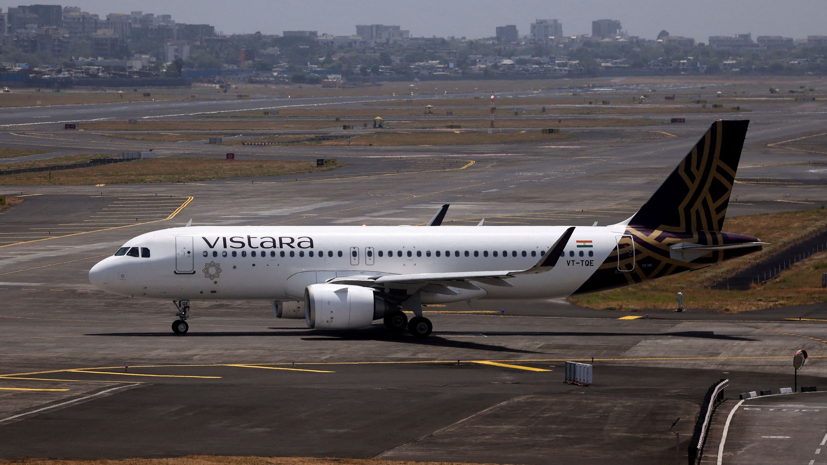 <div class="paragraphs"><p>A Vistara passenger aircraft.</p></div>