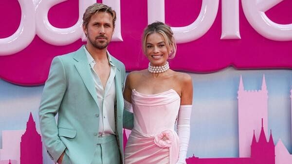 <div class="paragraphs"><p>Ryan Gosling and Margot Robbie at&nbsp;the European premiere of Barbie in London.</p></div>