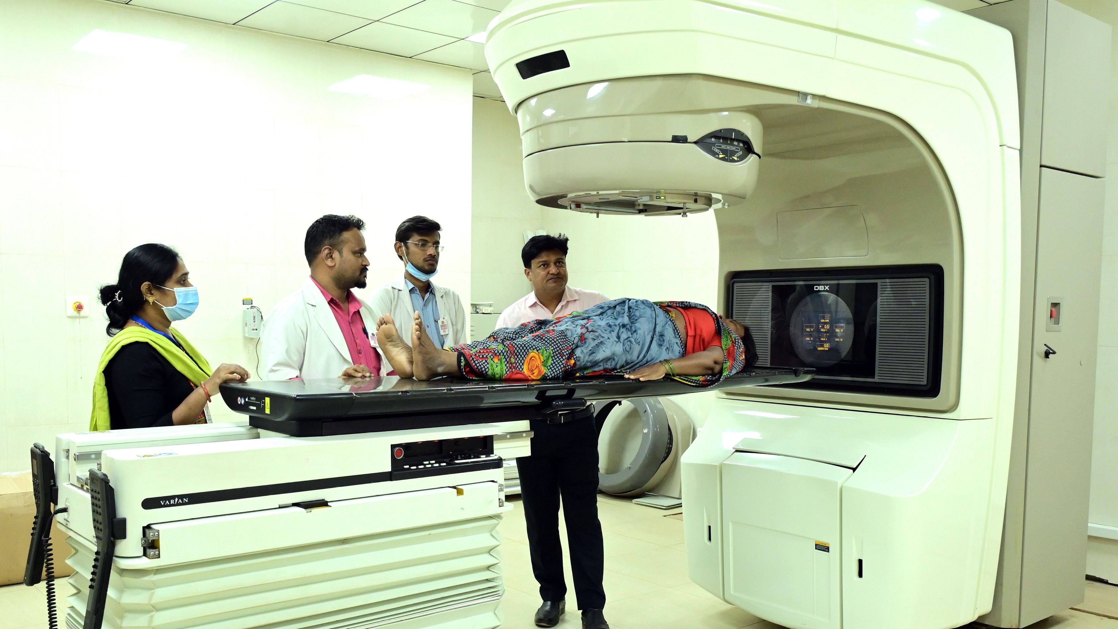 <div class="paragraphs"><p>The higher cost of anti-cancer therapies is also compounded by the prolonged treatment duration. In pic, a woman undergoes treatment at the Cancer Ward of Karnataka Institute of Medical Sciences, Hubballi. </p></div>