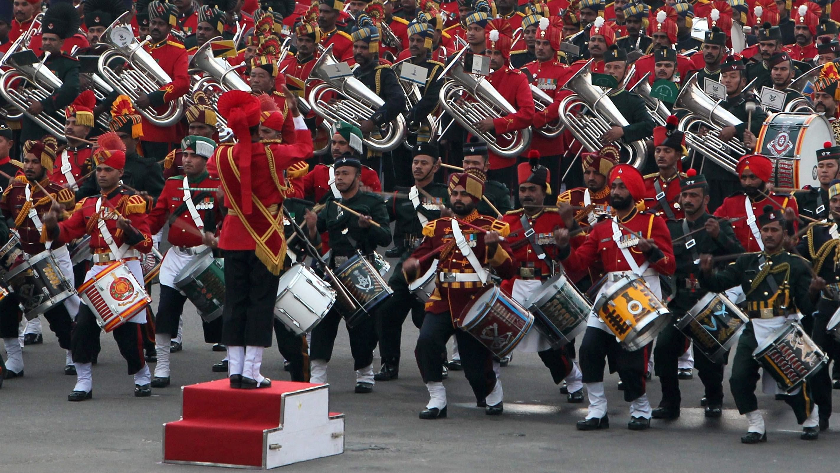 <div class="paragraphs"><p>Army, navy and air force marching bands will play at Vijay Chowk during Beating Retreat ceremony in New Delhi on Jan 29. Representative image.</p></div>