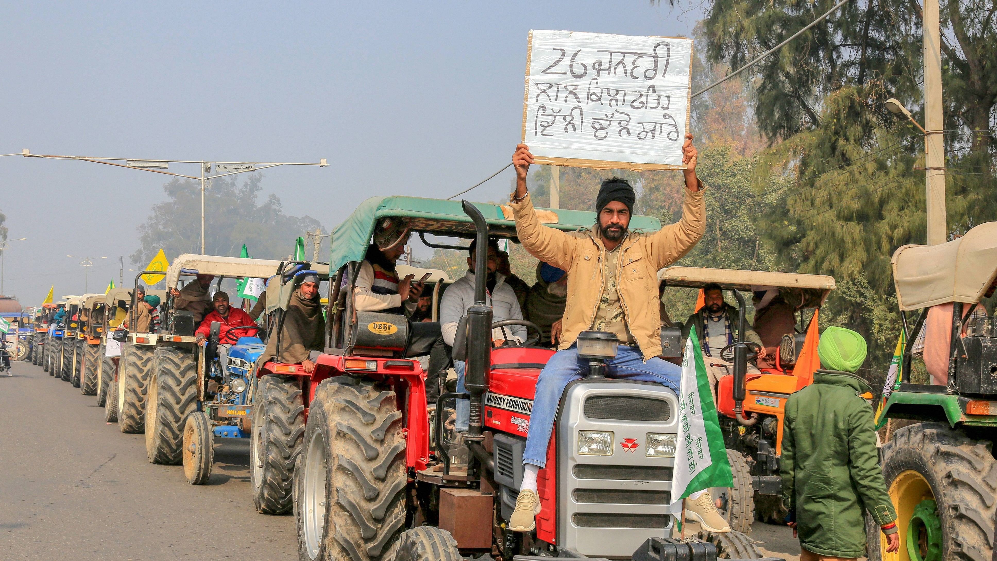 <div class="paragraphs"><p>Representative image of farmers taking out a tractor rally.</p></div>