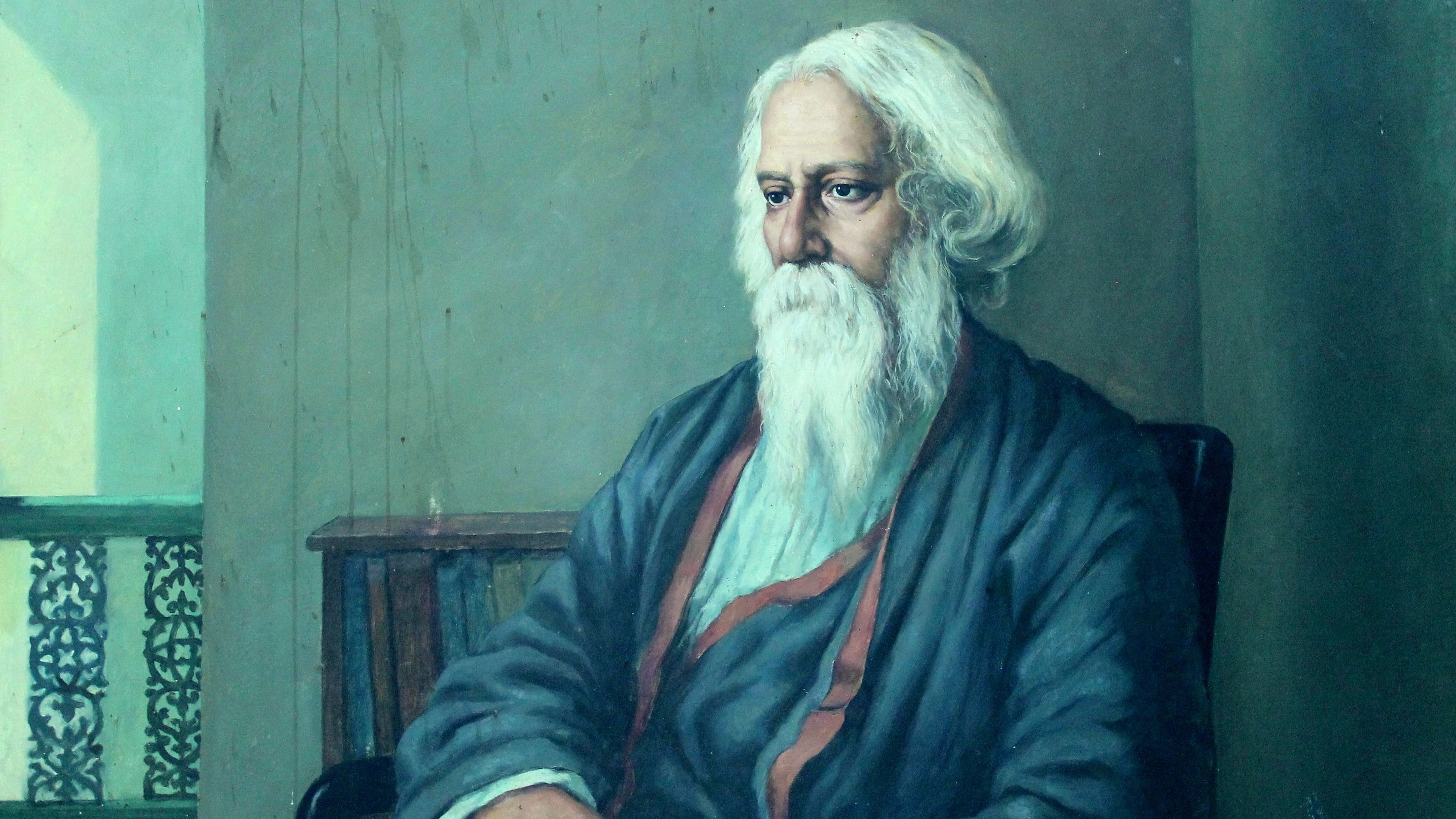 <div class="paragraphs"><p>Portrait of Rabindranath Tagore.</p></div>