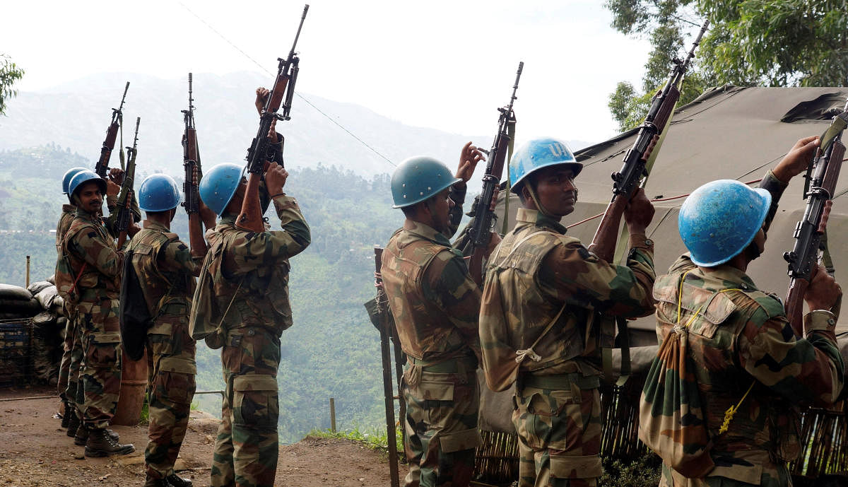 <div class="paragraphs"><p>Indian soldiers, serving in the UN peacekeeping mission in Congo</p></div>