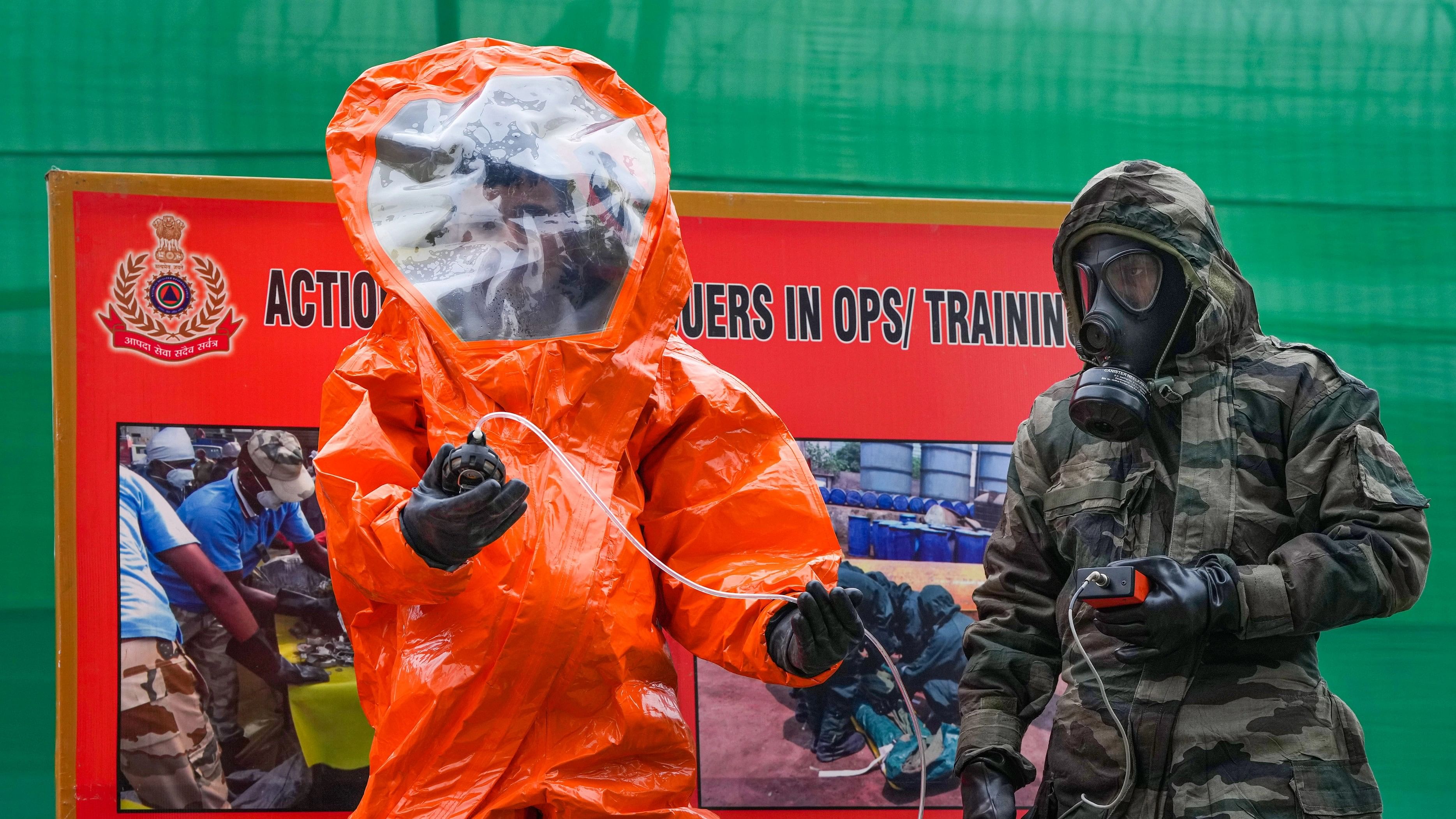 <div class="paragraphs"><p>NDRF personnel demonstrate their skills during the force's 19th Raising Day, in New Delhi, Friday, Jan. 19, 2024.</p></div>