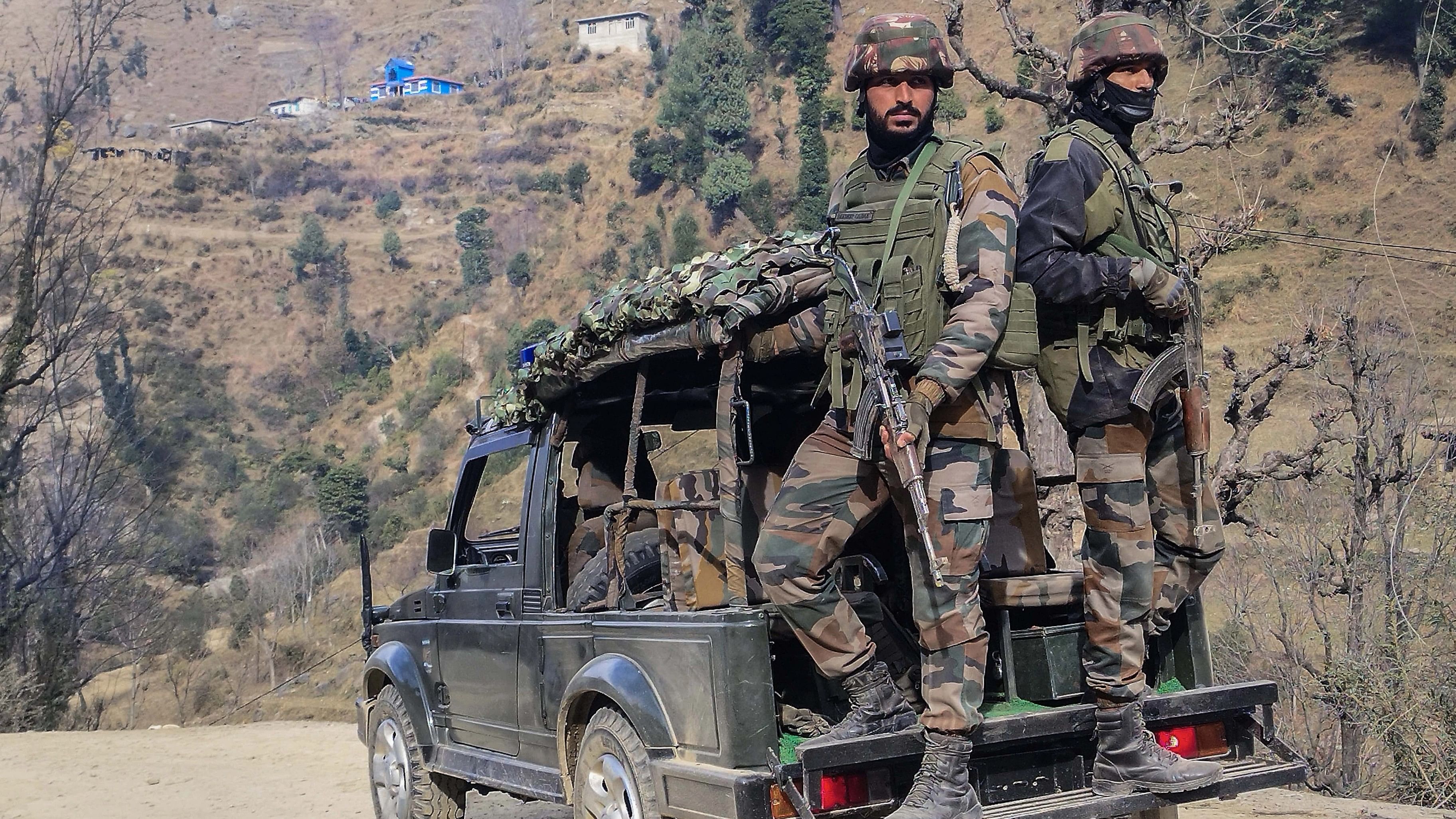 <div class="paragraphs"><p>Army personnel during a cordon and search operation in Poonch.</p></div>