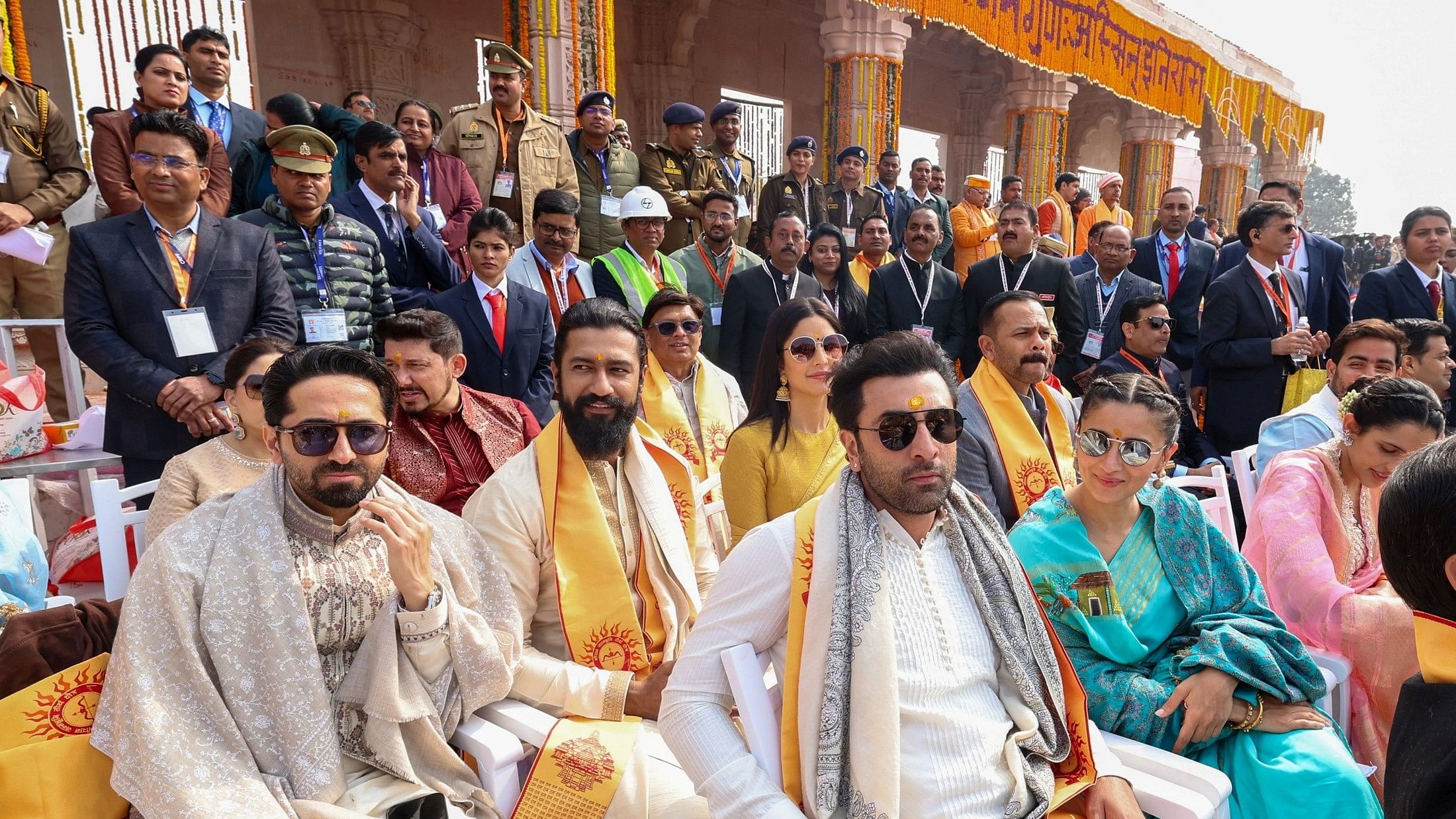 <div class="paragraphs"><p>Bollywood actors attend the opening of the grand temple of the Hindu god Lord Ram in Ayodhya, India, January 22, 2024. </p></div>