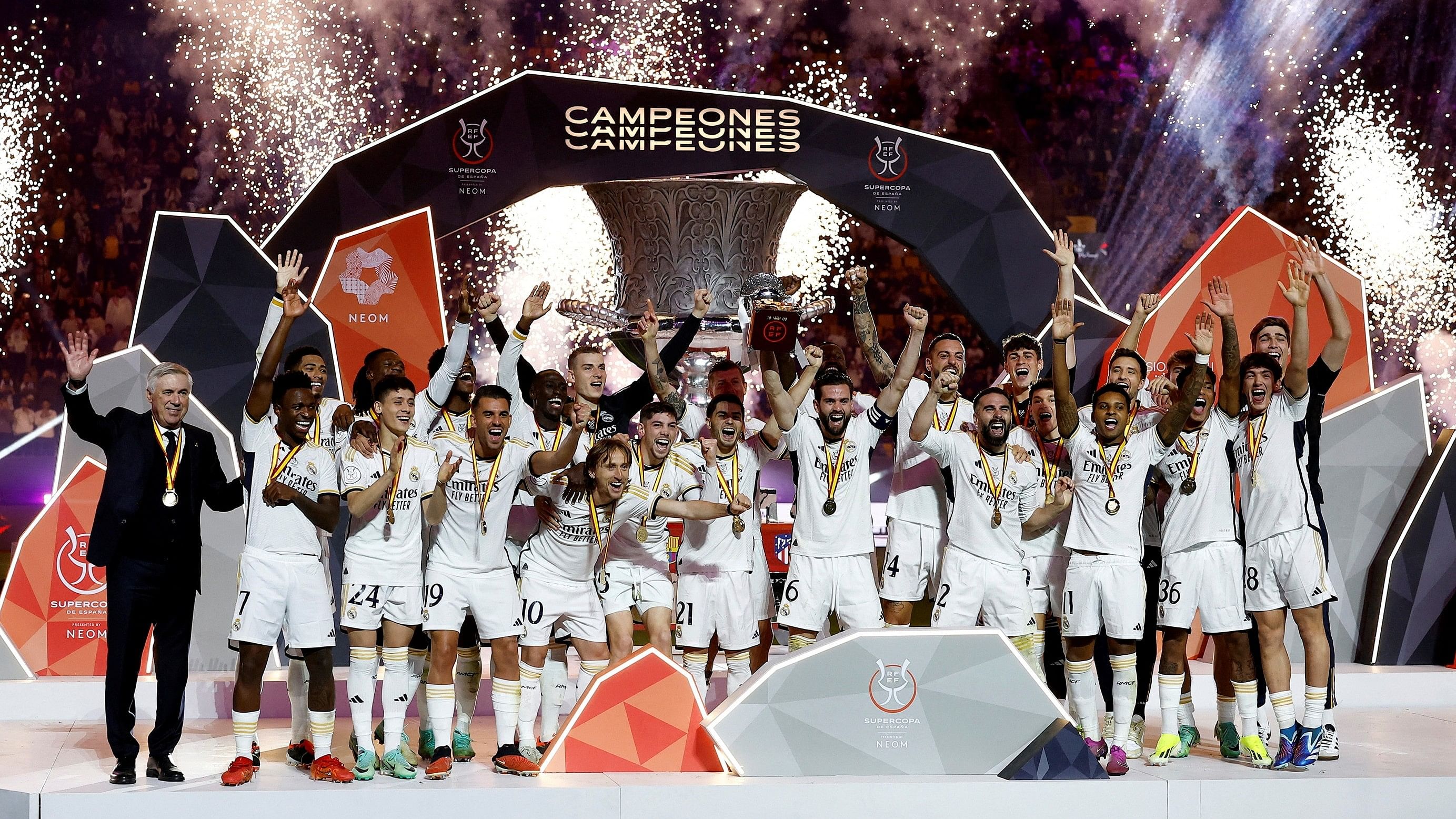 Real Madrid Thrash Old Rivals Barcelona 4-1 To Win Super Cup