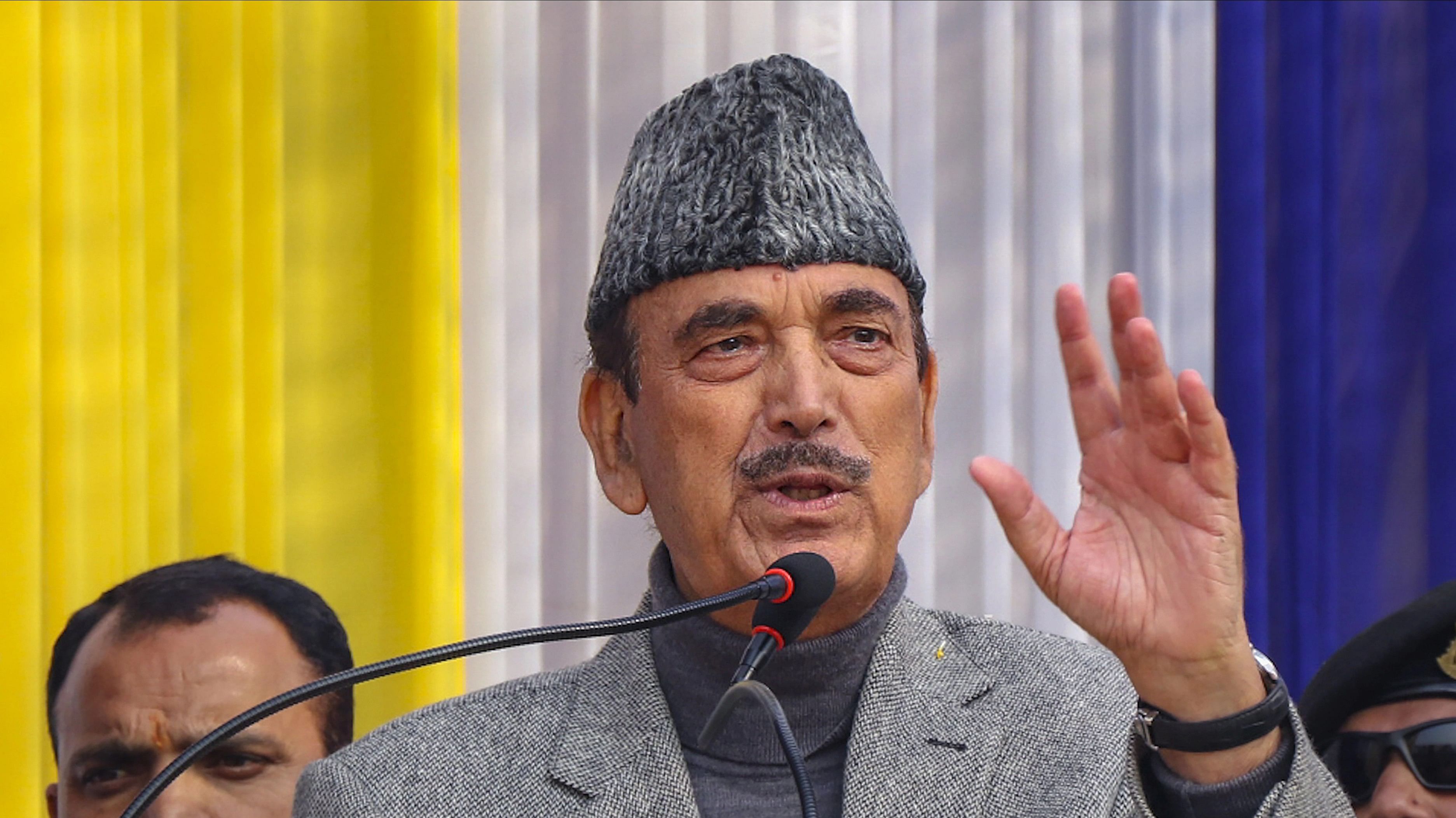 <div class="paragraphs"><p>Democratic Progressive Azad Party (DPAP) Chairman Ghulam Nabi Azad.</p></div>