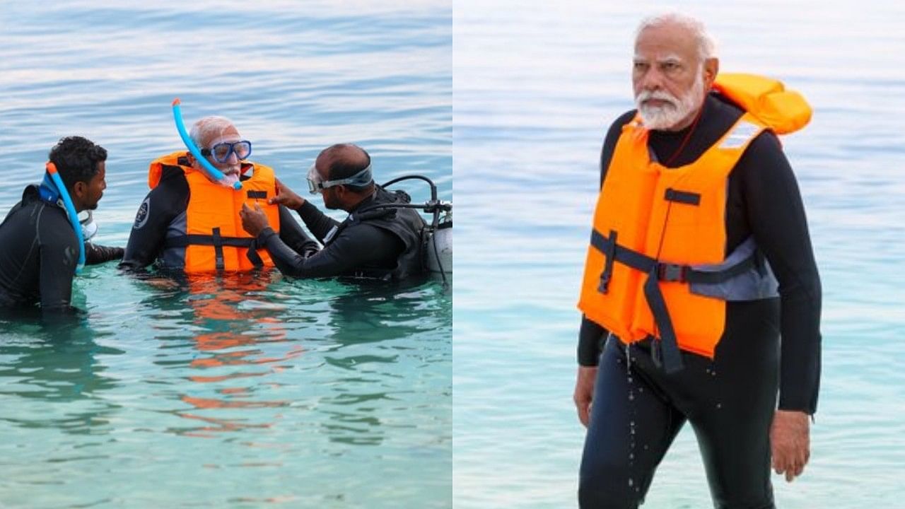 <div class="paragraphs"><p>PM Modi  in Lakshadweep.</p></div>