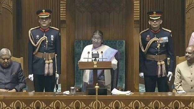 <div class="paragraphs"><p>President Murmu addresses Parliament.</p></div>