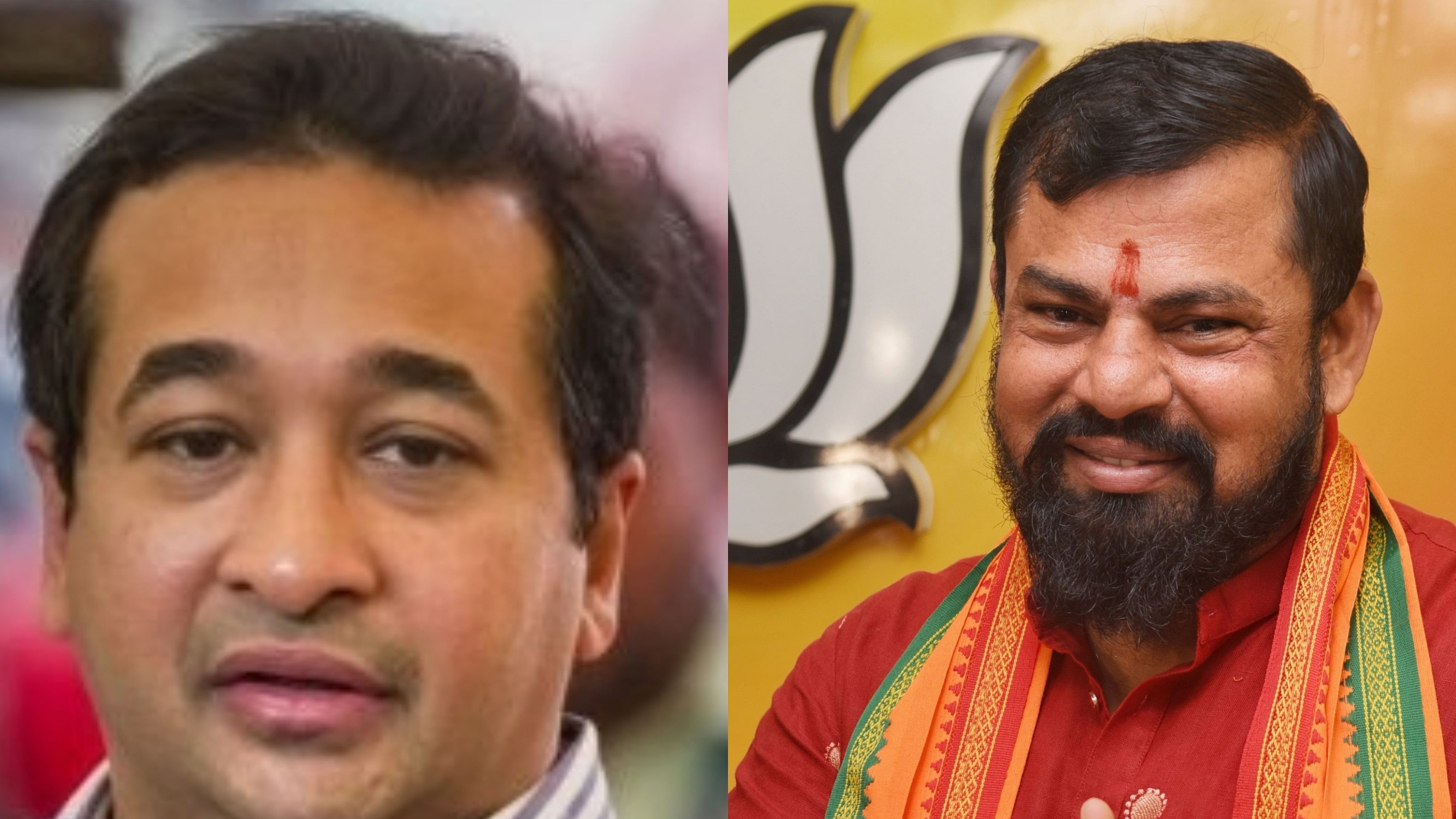 <div class="paragraphs"><p>BJP MLAs Nitesh Rane and Raja Singh.</p></div>