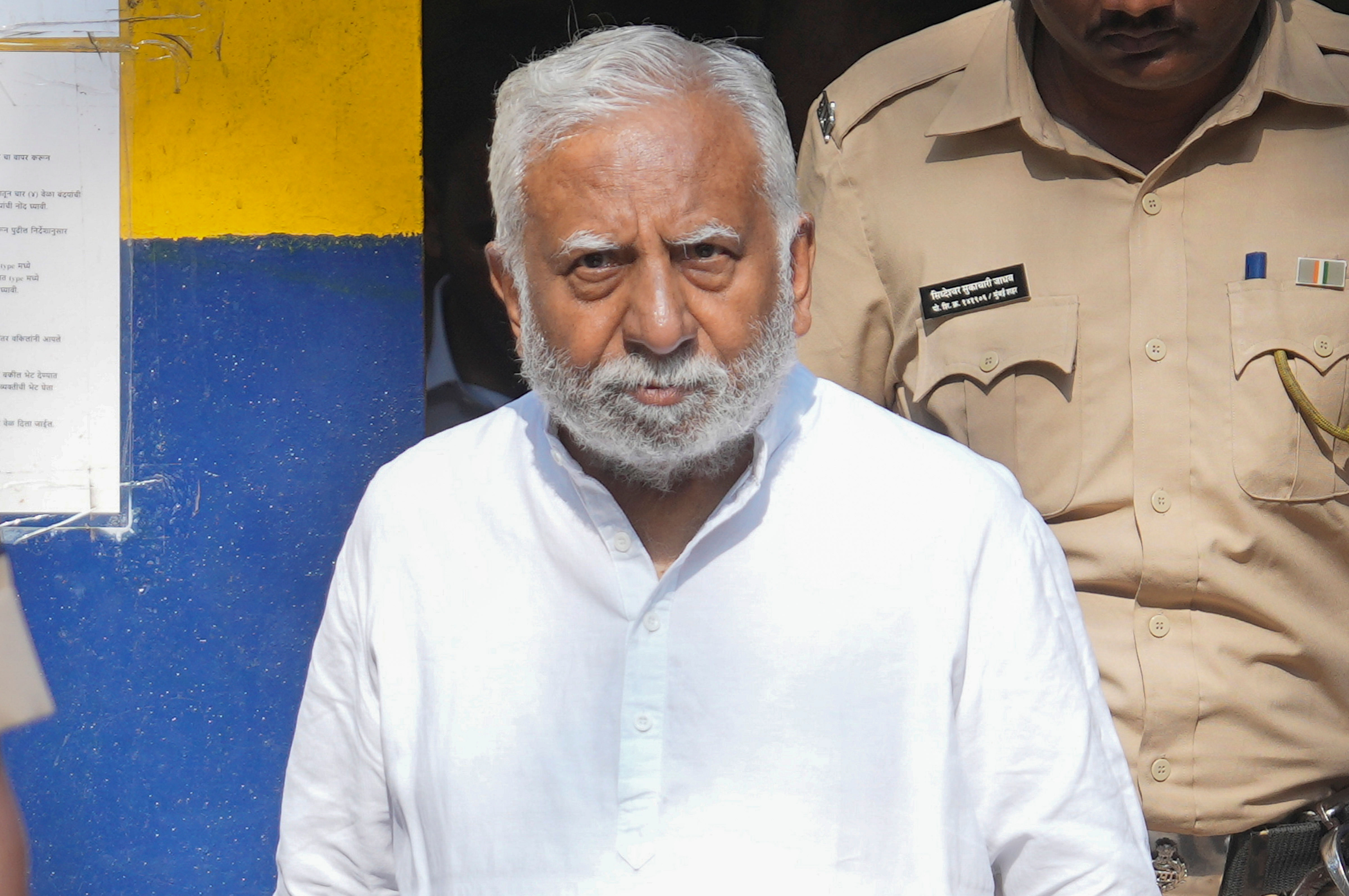 <div class="paragraphs"><p>Jet Airways founder Naresh Goyal, an accused in a money laundering case, leaves from Arthur Road Jail after a court allowed him to meet his ailing wife and co-accused Anita Goyal on humanitarian grounds, in Mumbai, Saturday, Jan. 13, 2024.</p></div>