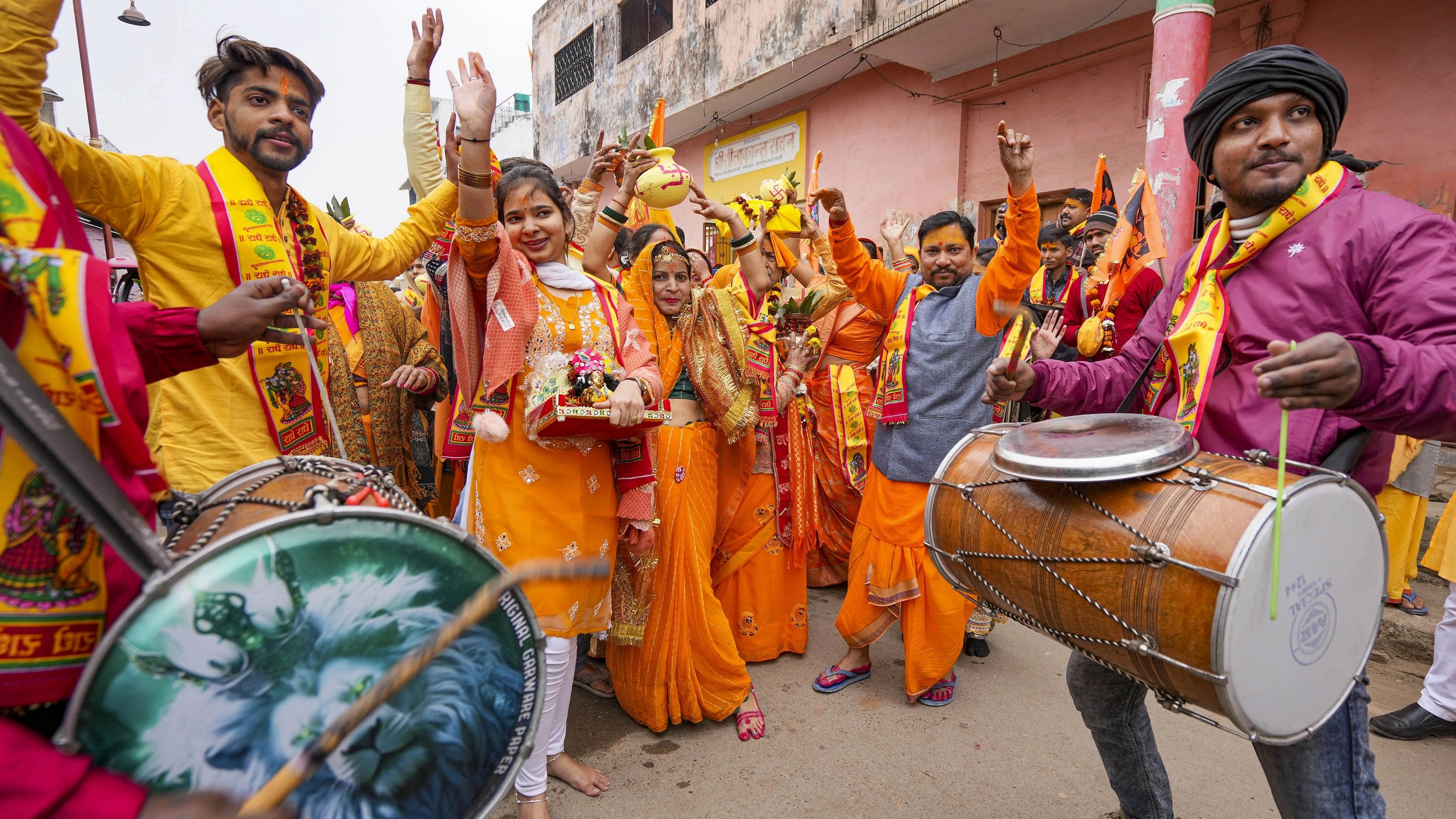 Ram Temple Consecration: 'Kalash Yatra' Carried Out In Ayodhya