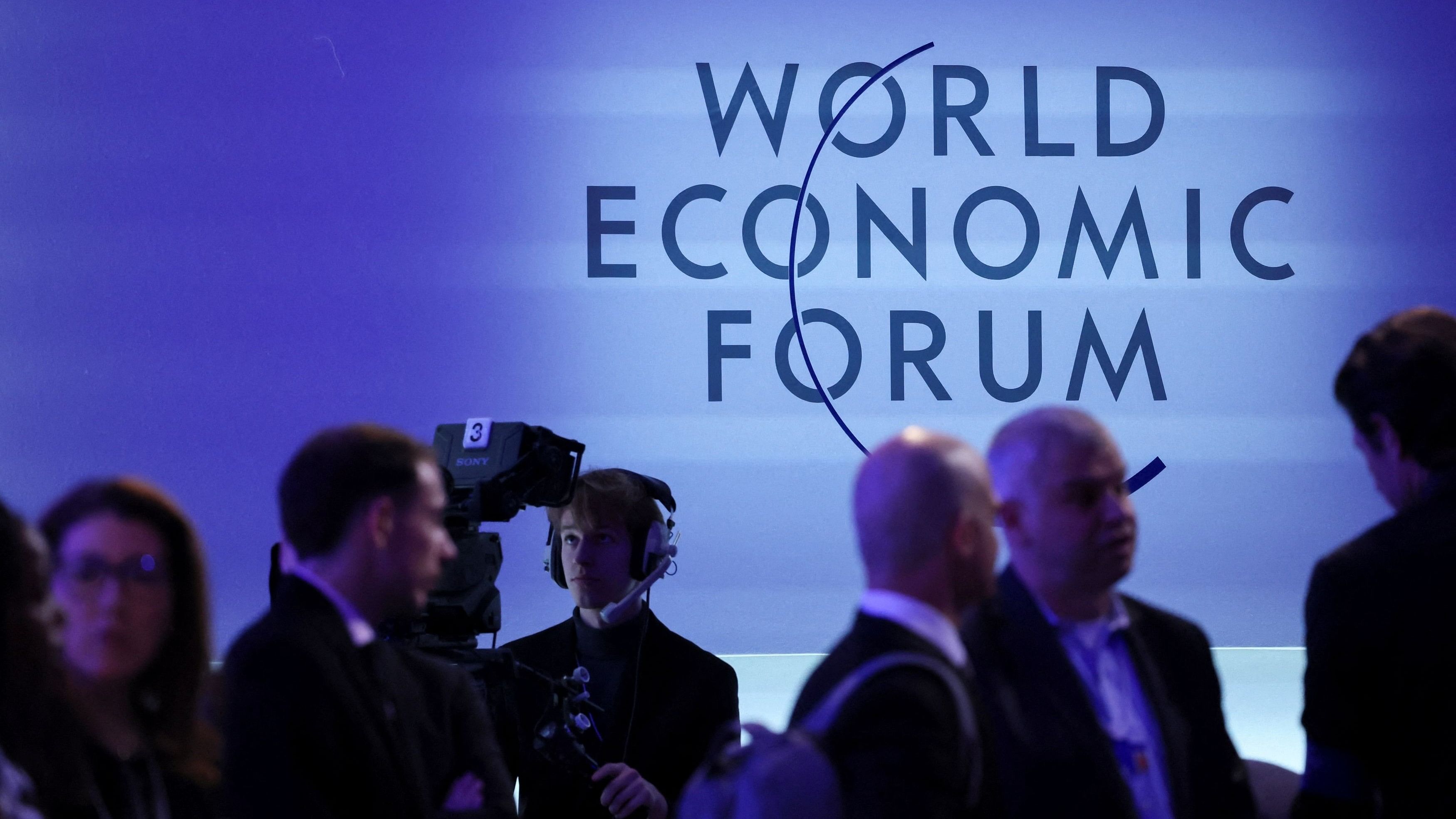 People attend the 54th annual meeting of the World Economic Forum, in Davos, Switzerland, January 18, 2024. REUTERS/Denis Balibouse