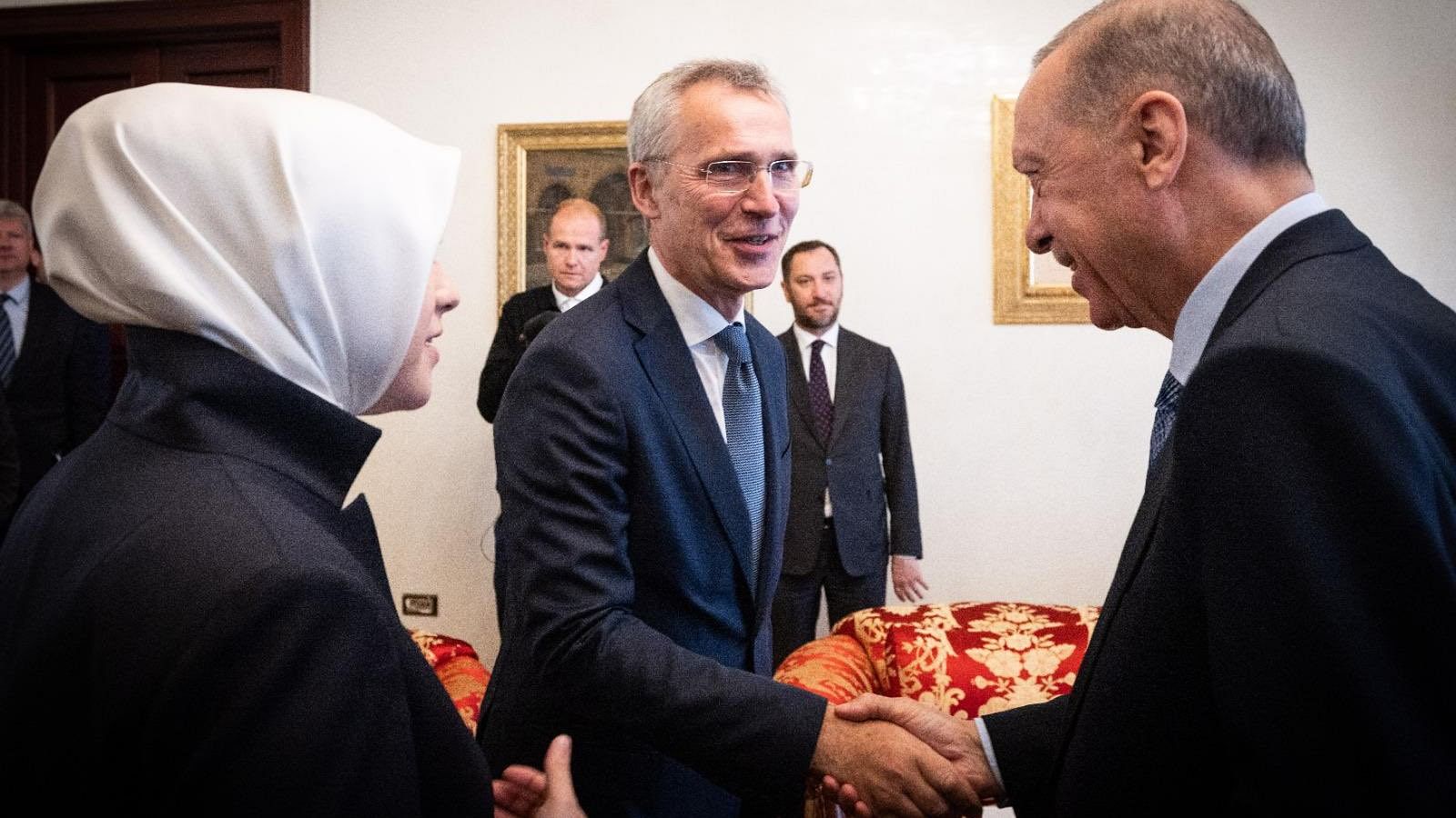 <div class="paragraphs"><p>NATO Secretary General Jens Stoltenberg (centre).</p></div>