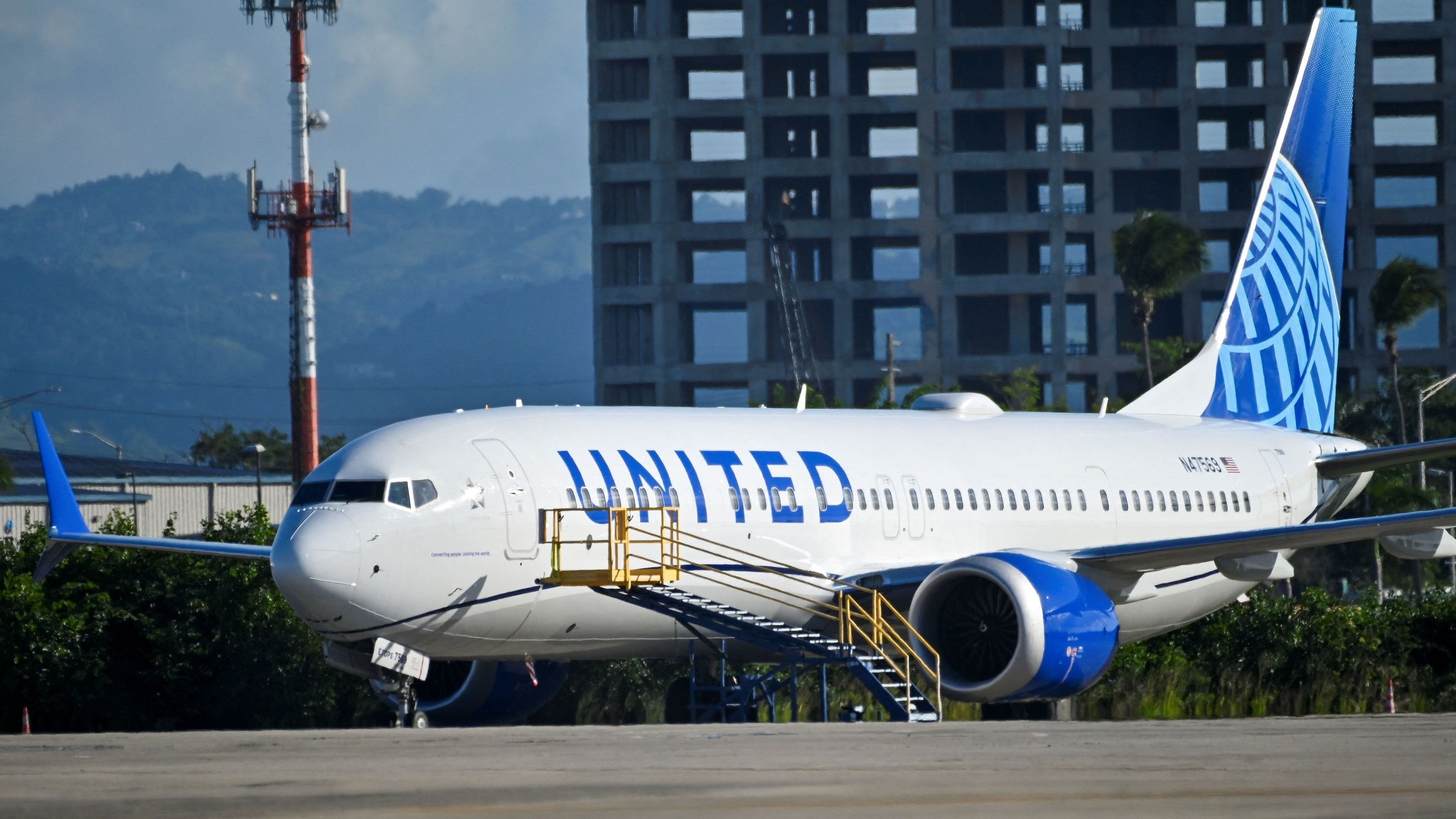 <div class="paragraphs"><p>The United Airlines Boeing 737 MAX 9 jetliner which made an emergency landing.</p></div>