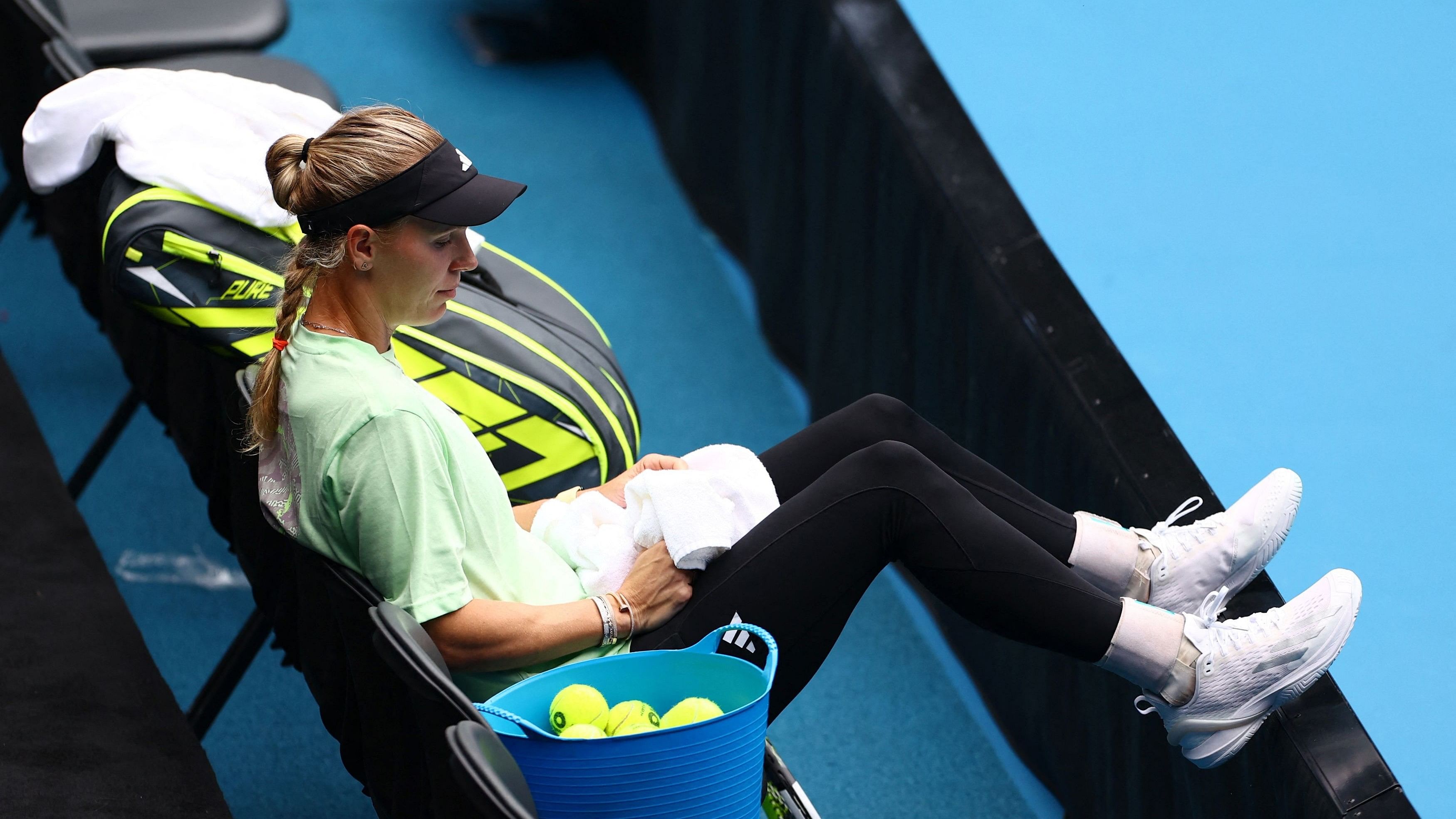 <div class="paragraphs"><p>Denmark's Caroline Wozniacki during practice ahead of the Australian Open.&nbsp;</p></div>