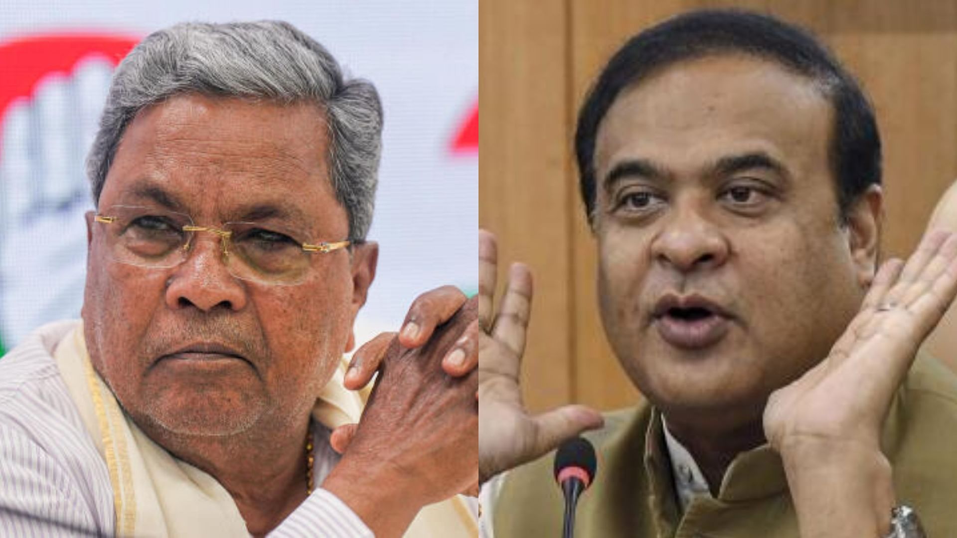 <div class="paragraphs"><p>Assam's Chief Minister Himanta Biswa Sarma and Karnataka Chief Minister Siddaramaiah.</p></div>