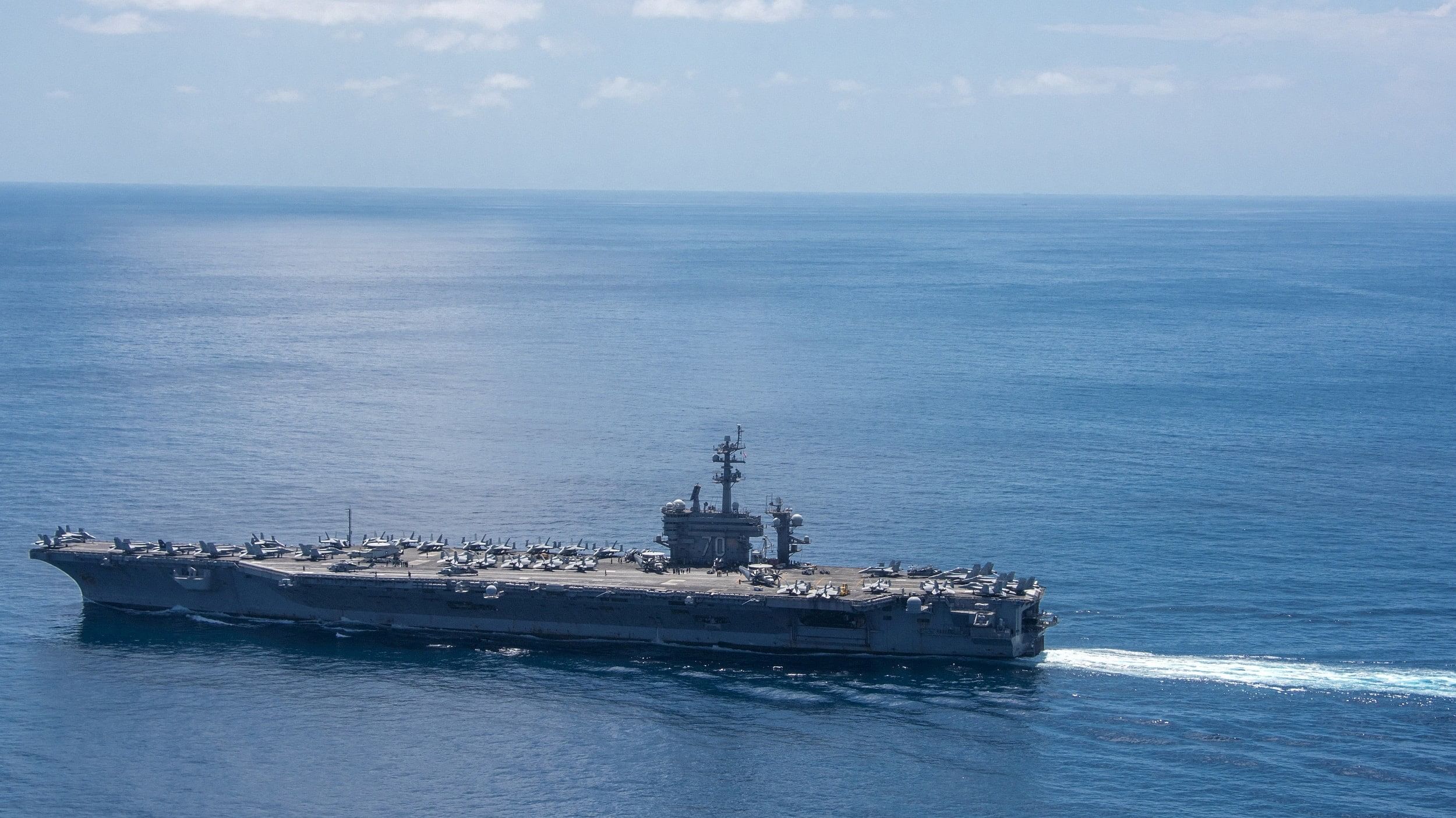 <div class="paragraphs"><p>Representative photo of an aircraft carrier transiting the Indian Ocean.</p></div>