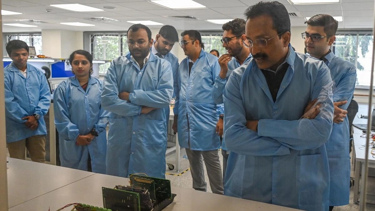 <div class="paragraphs"><p>ISRO Chairman S Somanath during his visit to Pixxel's new Assembly, Integration and Testing facility in Bengaluru on Monday.</p><p></p><p></p></div>