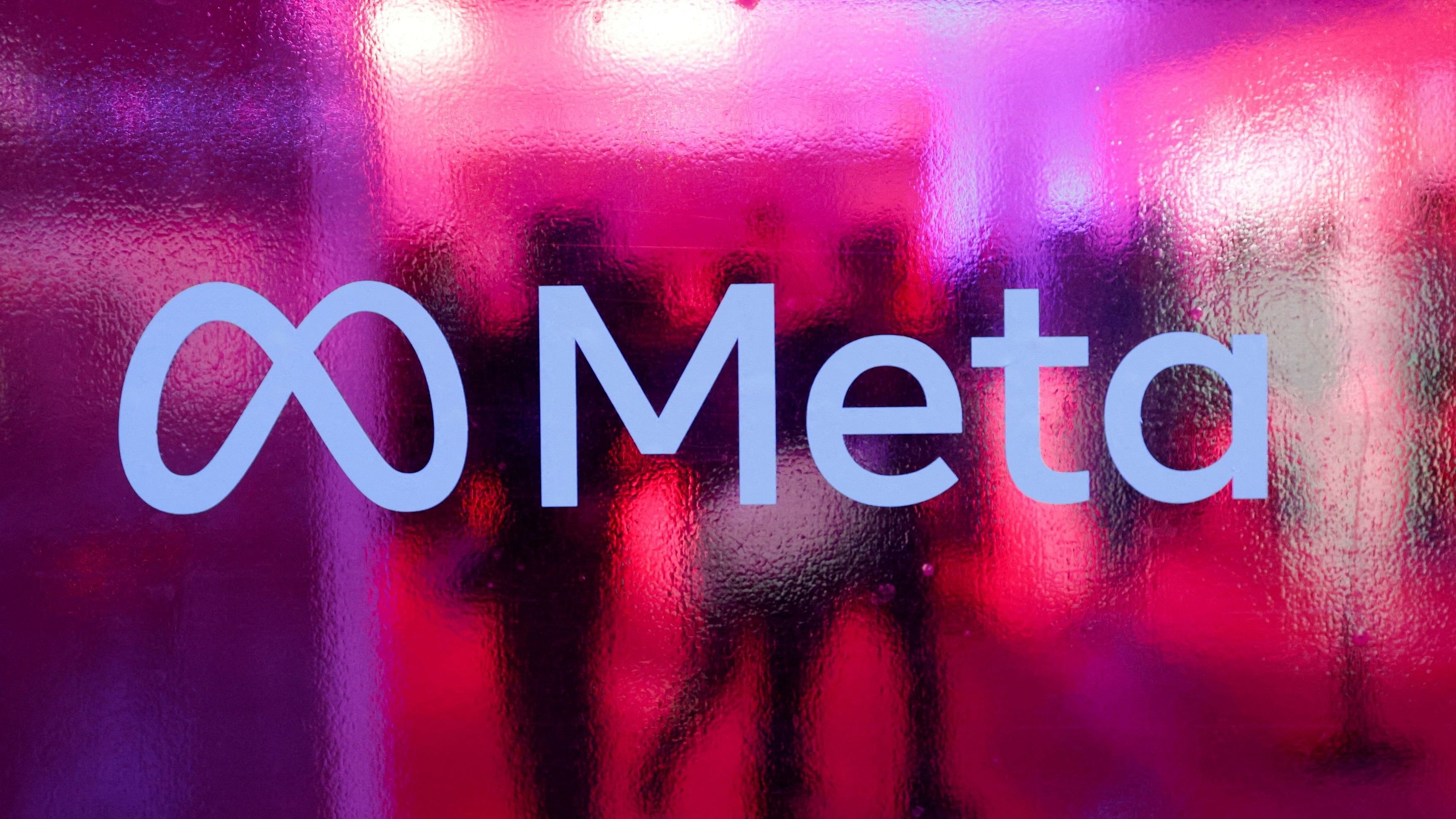 <div class="paragraphs"><p>FILE PHOTO: People walk behind a logo of Meta Platforms company, during a conference in Mumbai, India, September 20, 2023. </p></div>