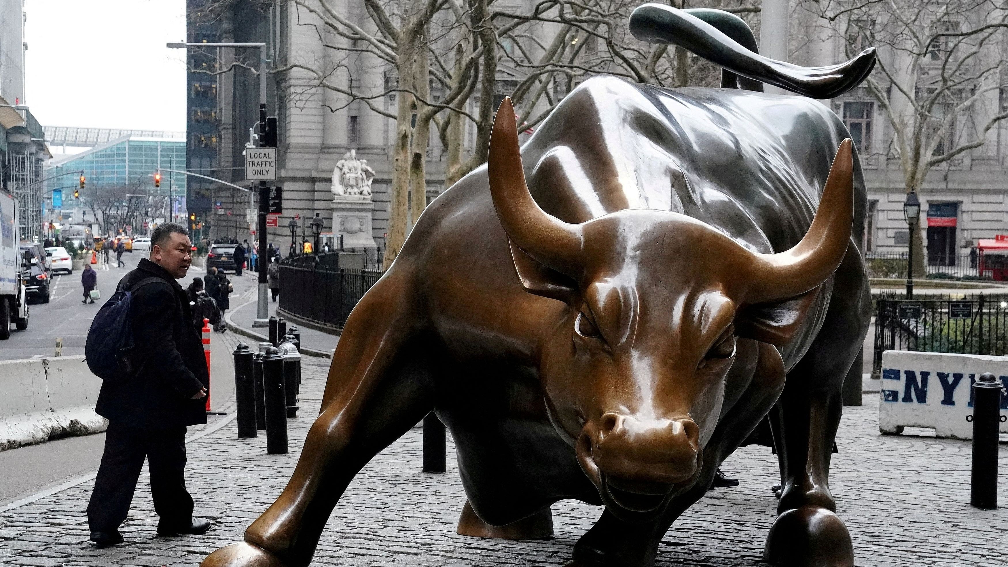 <div class="paragraphs"><p>The Charging Bull or Wall Street Bull is pictured in the Manhattan borough of New York City, New York, US.</p></div>